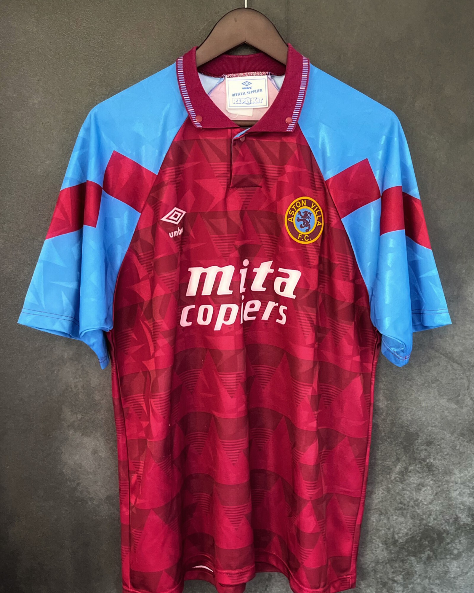 Aston Villa 1990/91 Home Large 9/10