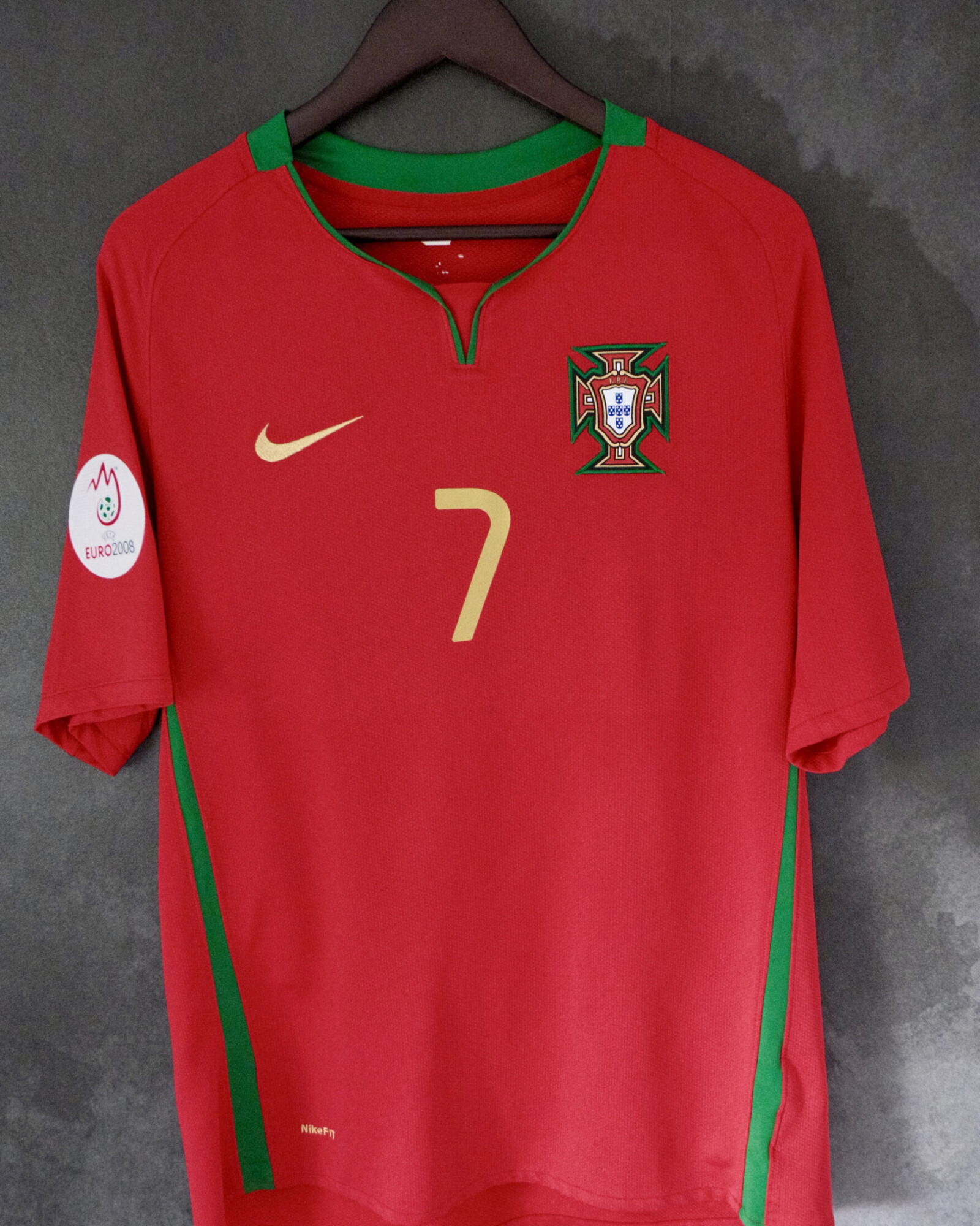Portugal 2008 Home RONALDO 7 Large 9/10