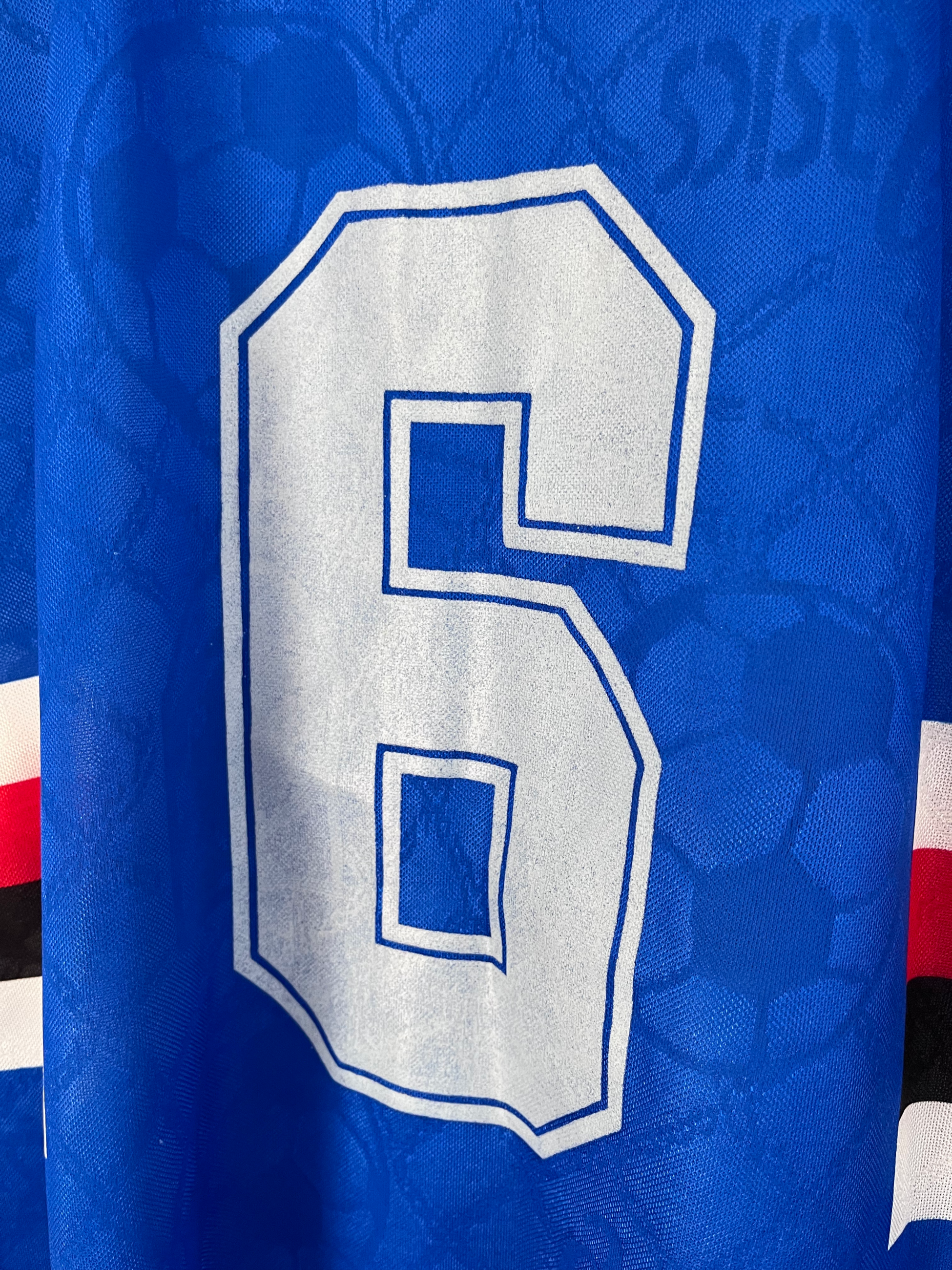 UC Sampdoria 1995/96 Home Large 9/10 Match worn/issued view 3
