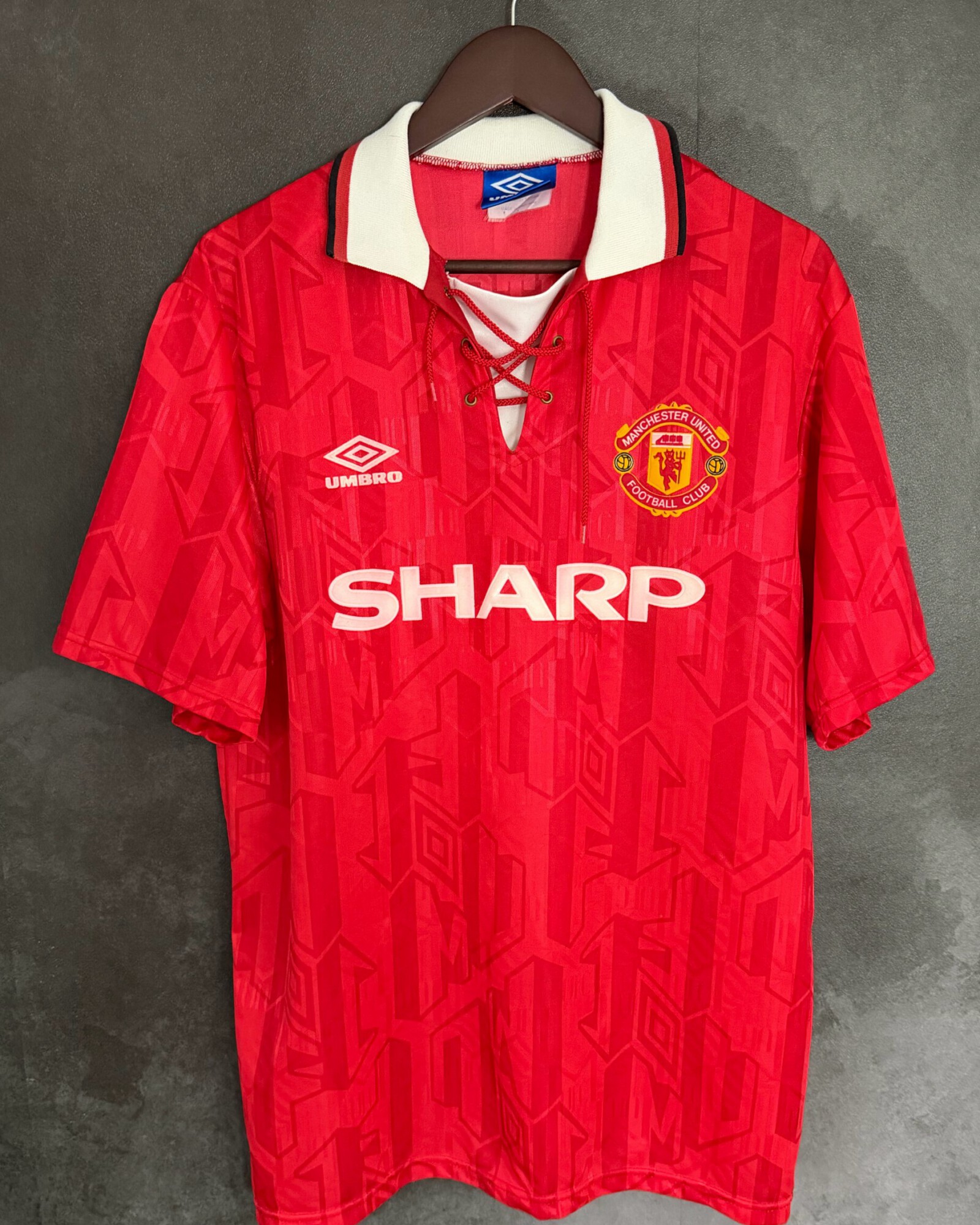 Manchester United 1992/94 Home CANTONA 7 Large 9/10