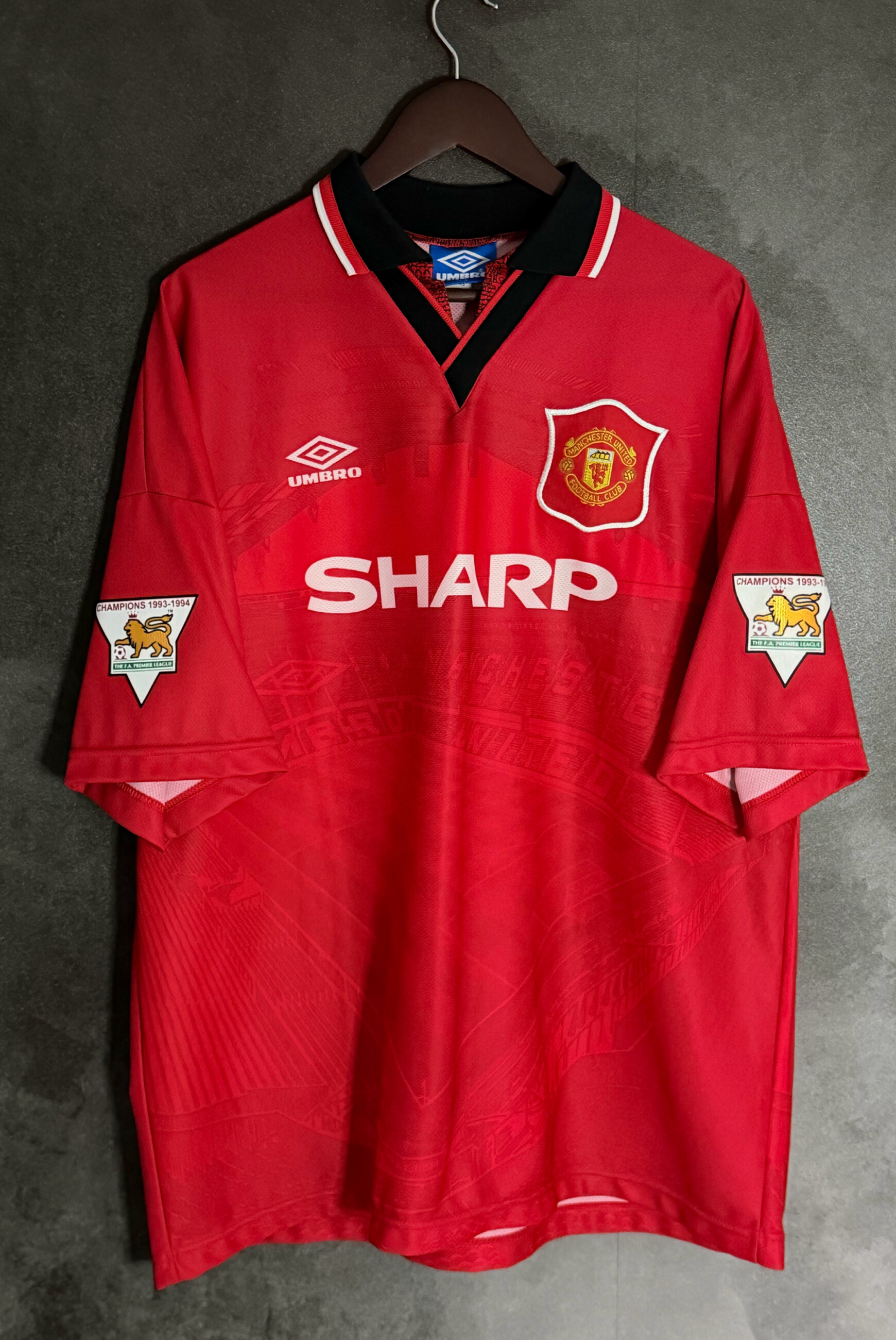 Manchester United 1994/95 Home BECKHAM 28 XXL 10/10 view 2