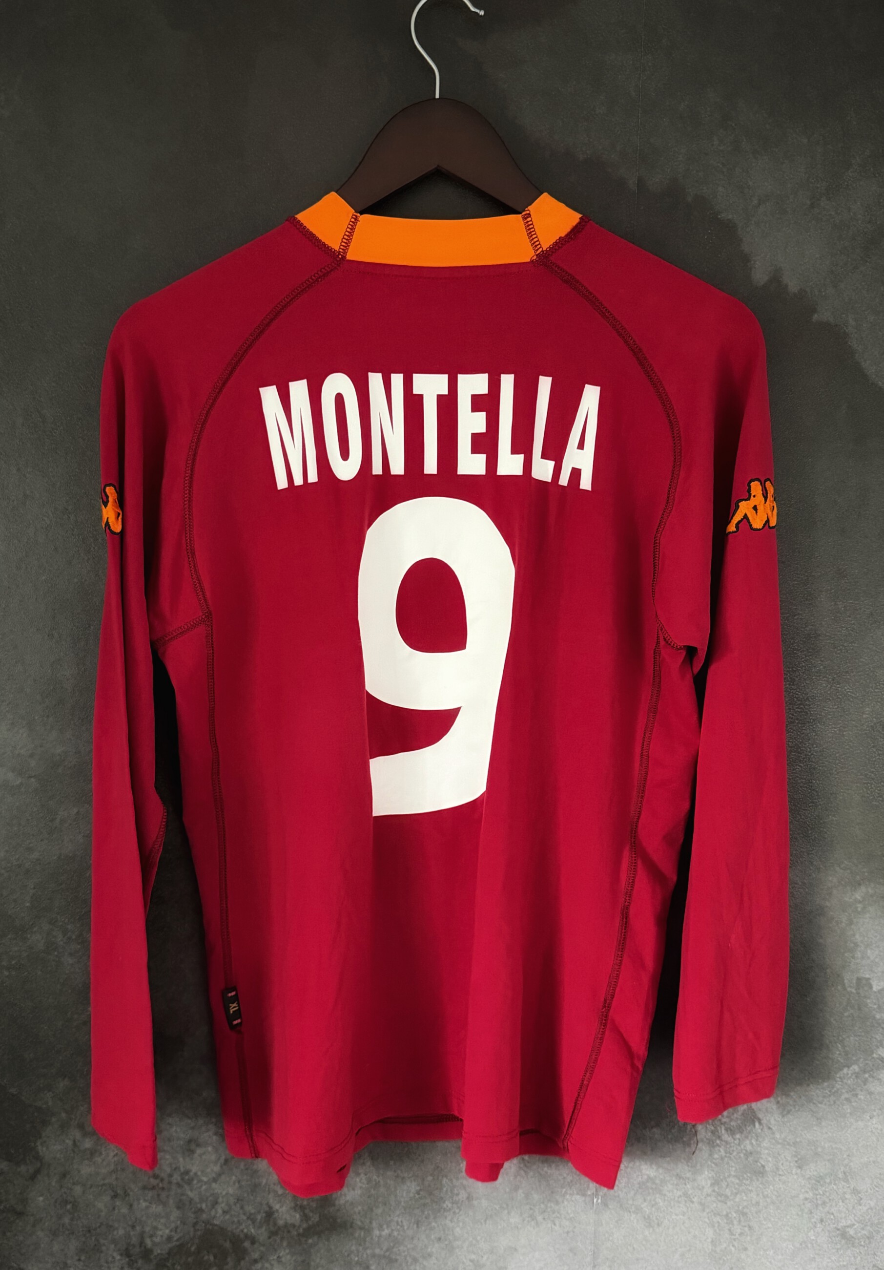 AS Roma 2000/01 Home MONTELLA 9 XL (L) 8/10 view 2