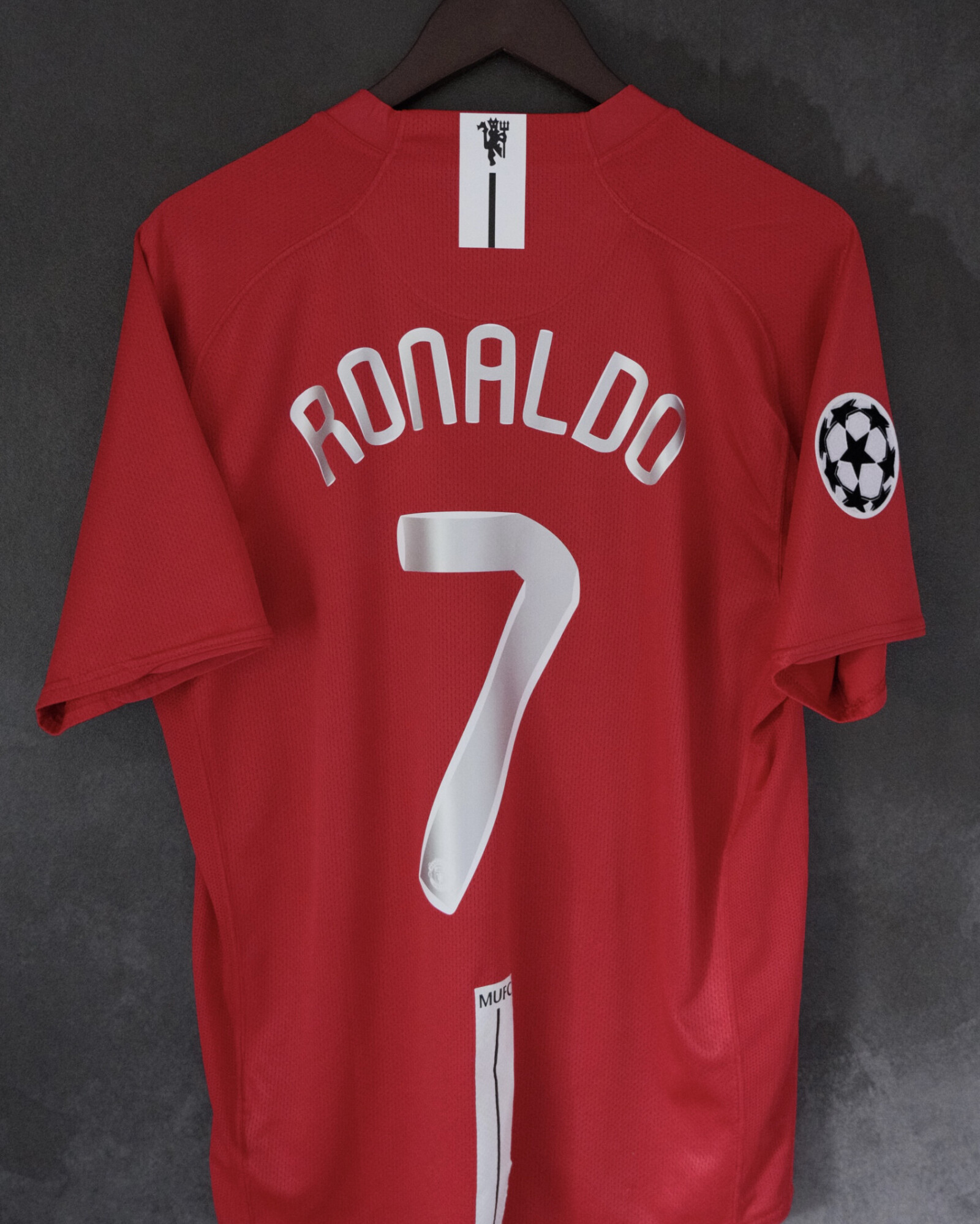 Manchester United 2007/08 Home RONALDO 7 Large 8/10