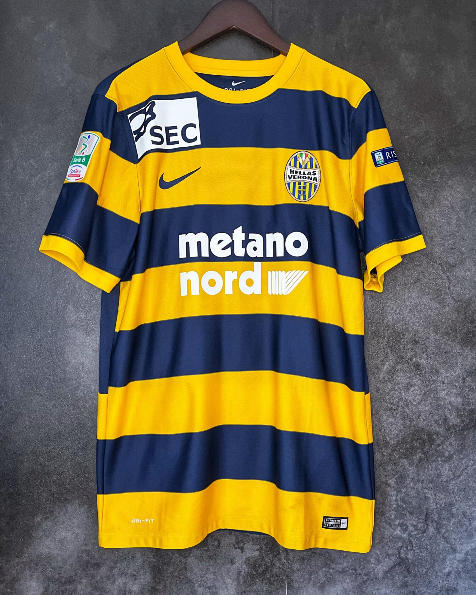 Hellas Verona 2016/17 Home Matchworn Souprayen 18 Large 9.5/10