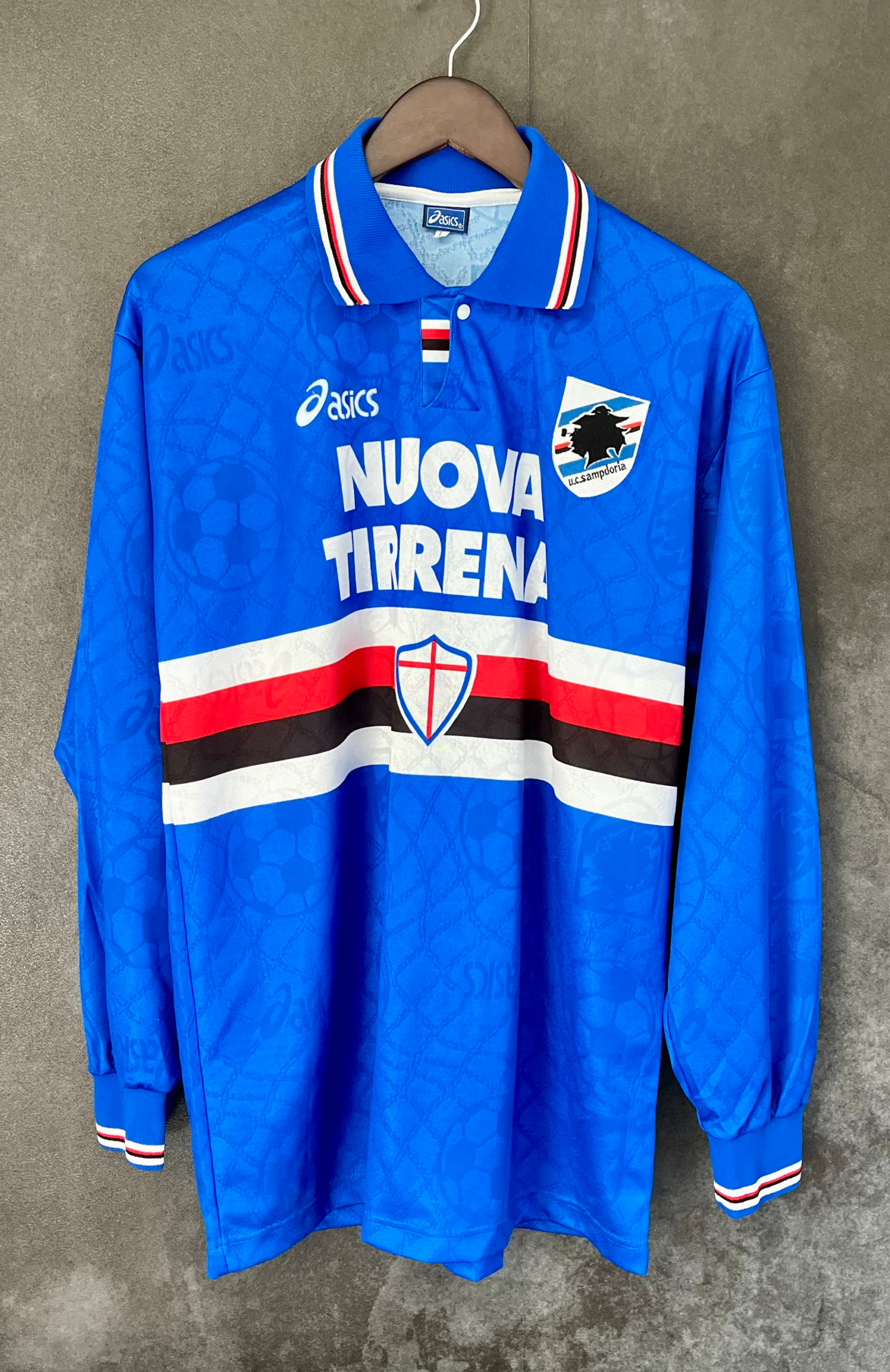 UC Sampdoria 1995/96 Home Large 9/10 Match worn/issued