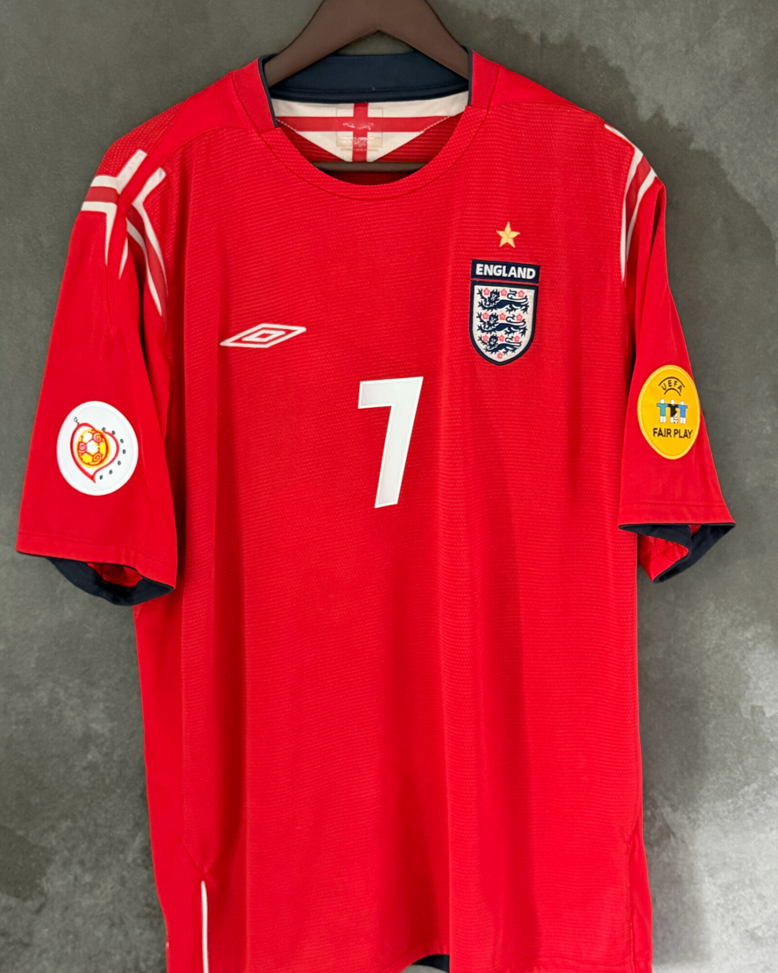 England 2004 Away BECKHAM 7 XL 9/10