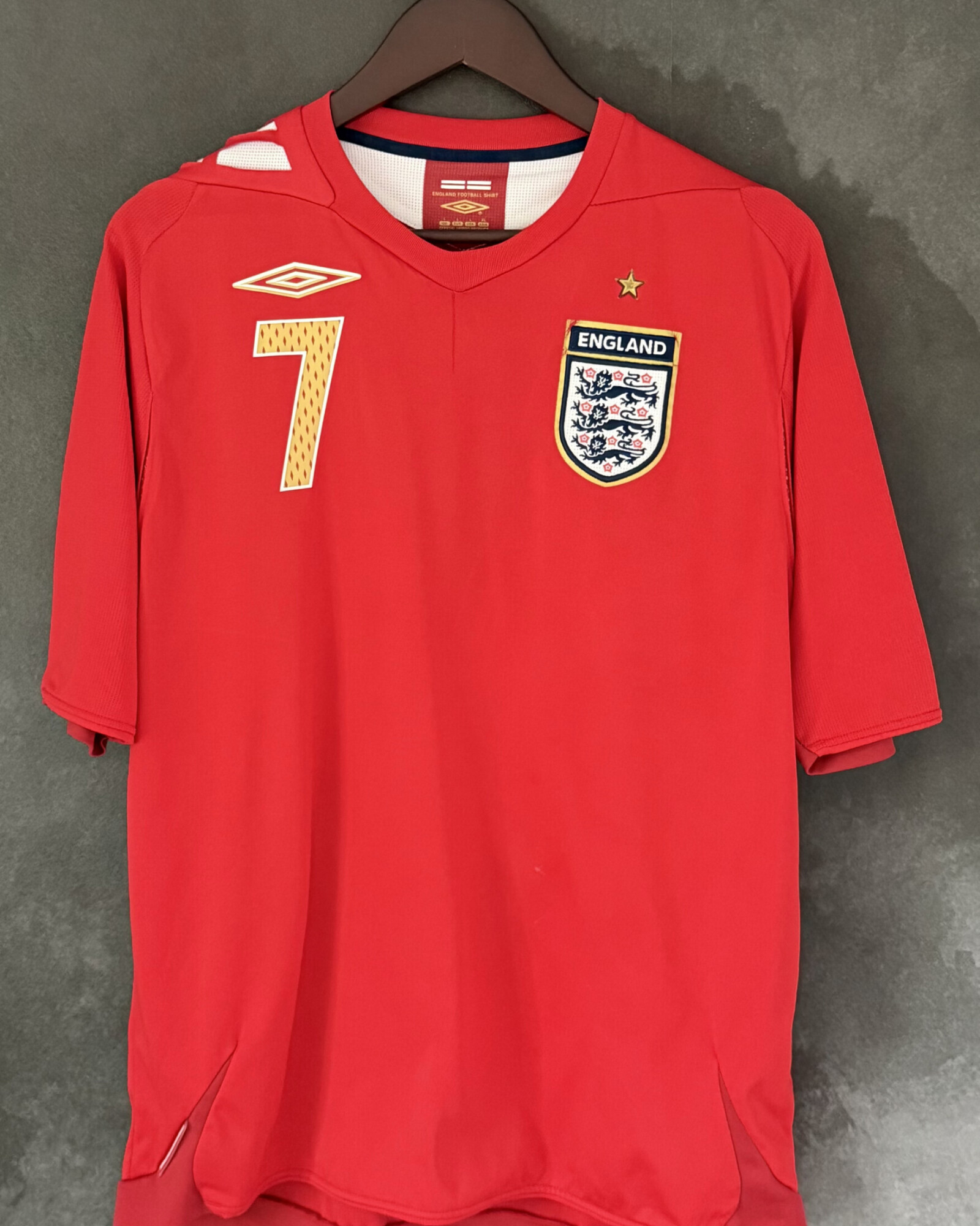 England 2006 Away BECKHAM 7 Large 7/10
