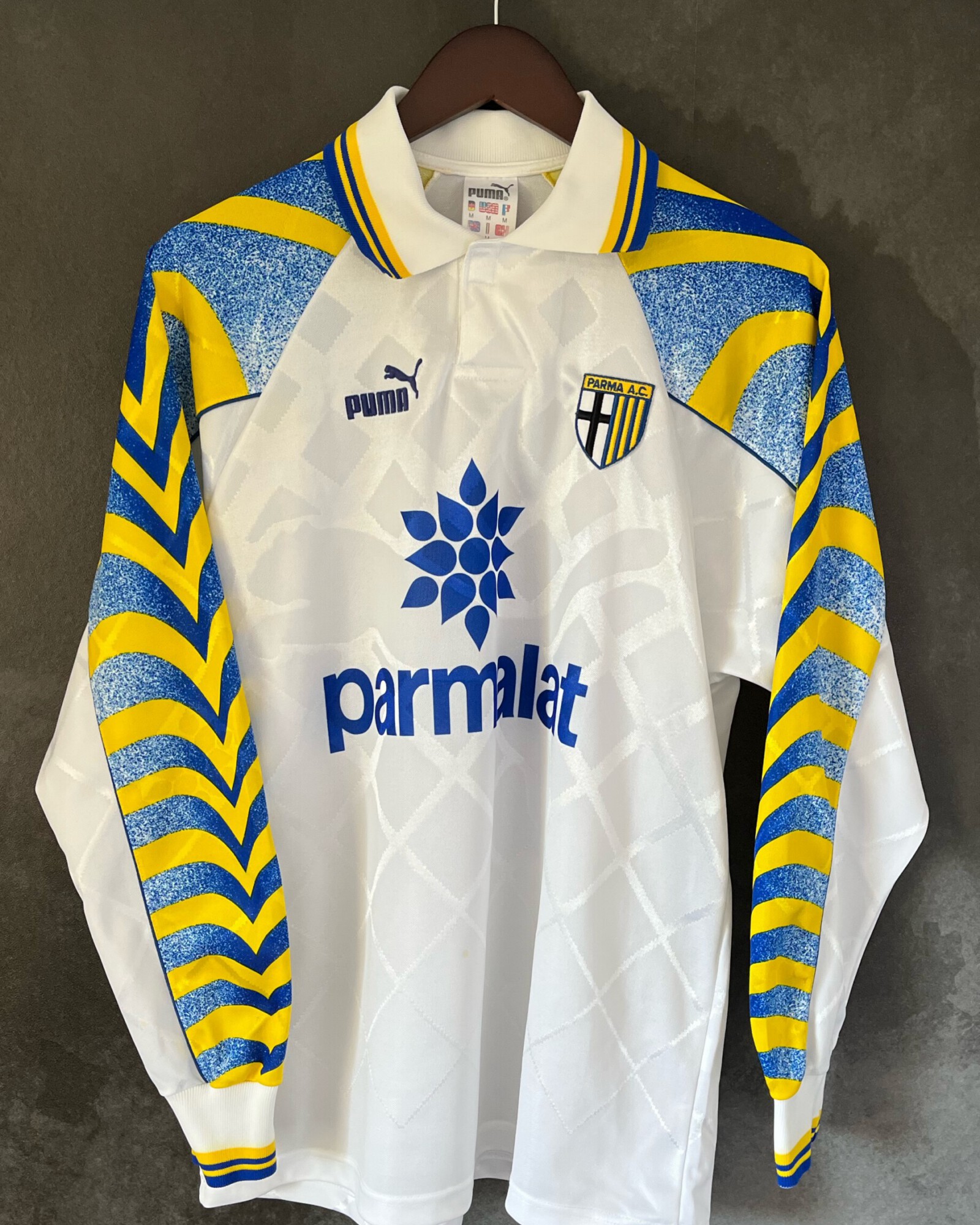 Parma Calcio 1995/97 Home ASPRILLA 18 Medium/Large 9/10