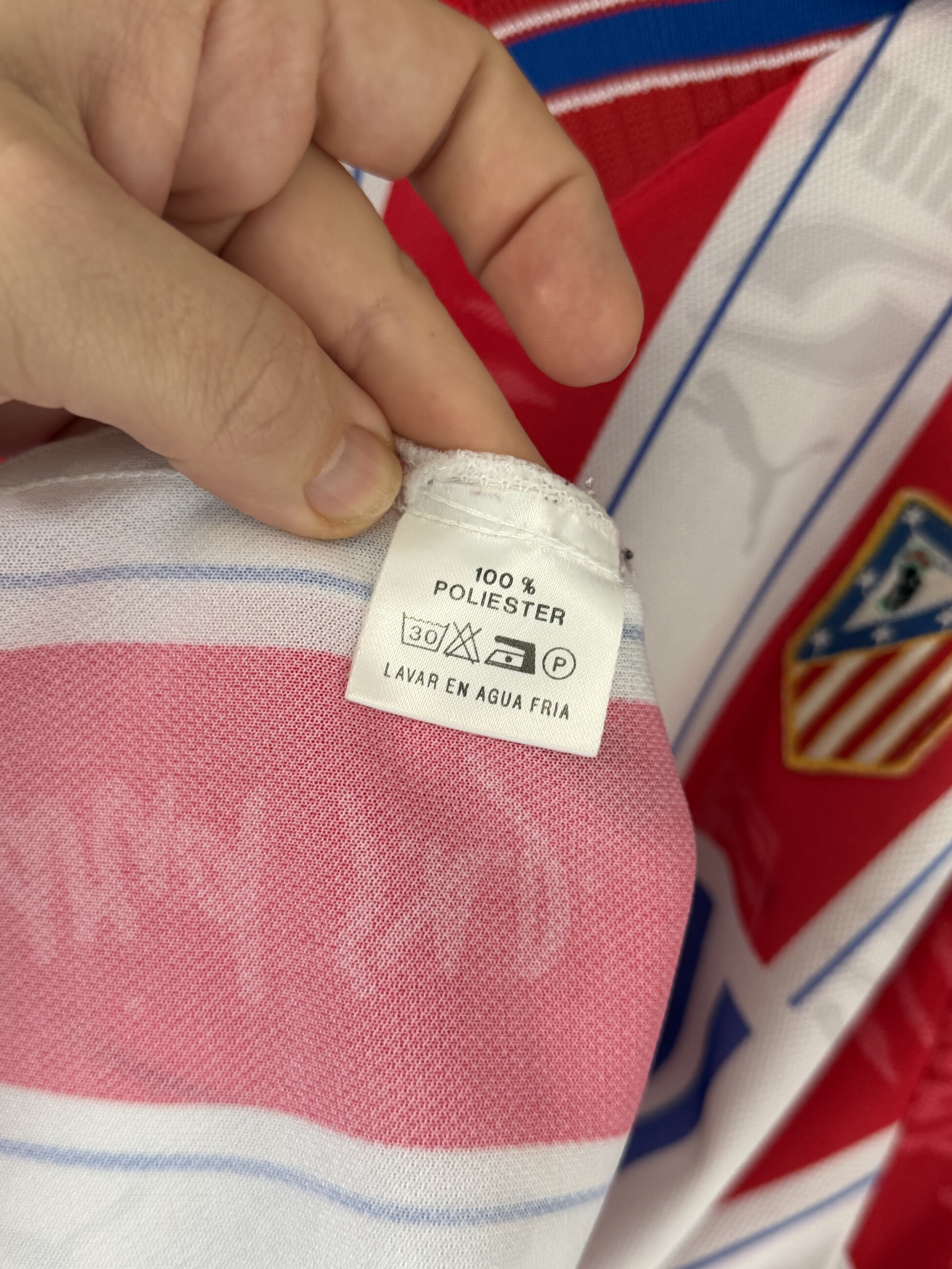 Atletico Madrid 1996/97 Home SIMEONE 14 XL 7/10 view 12