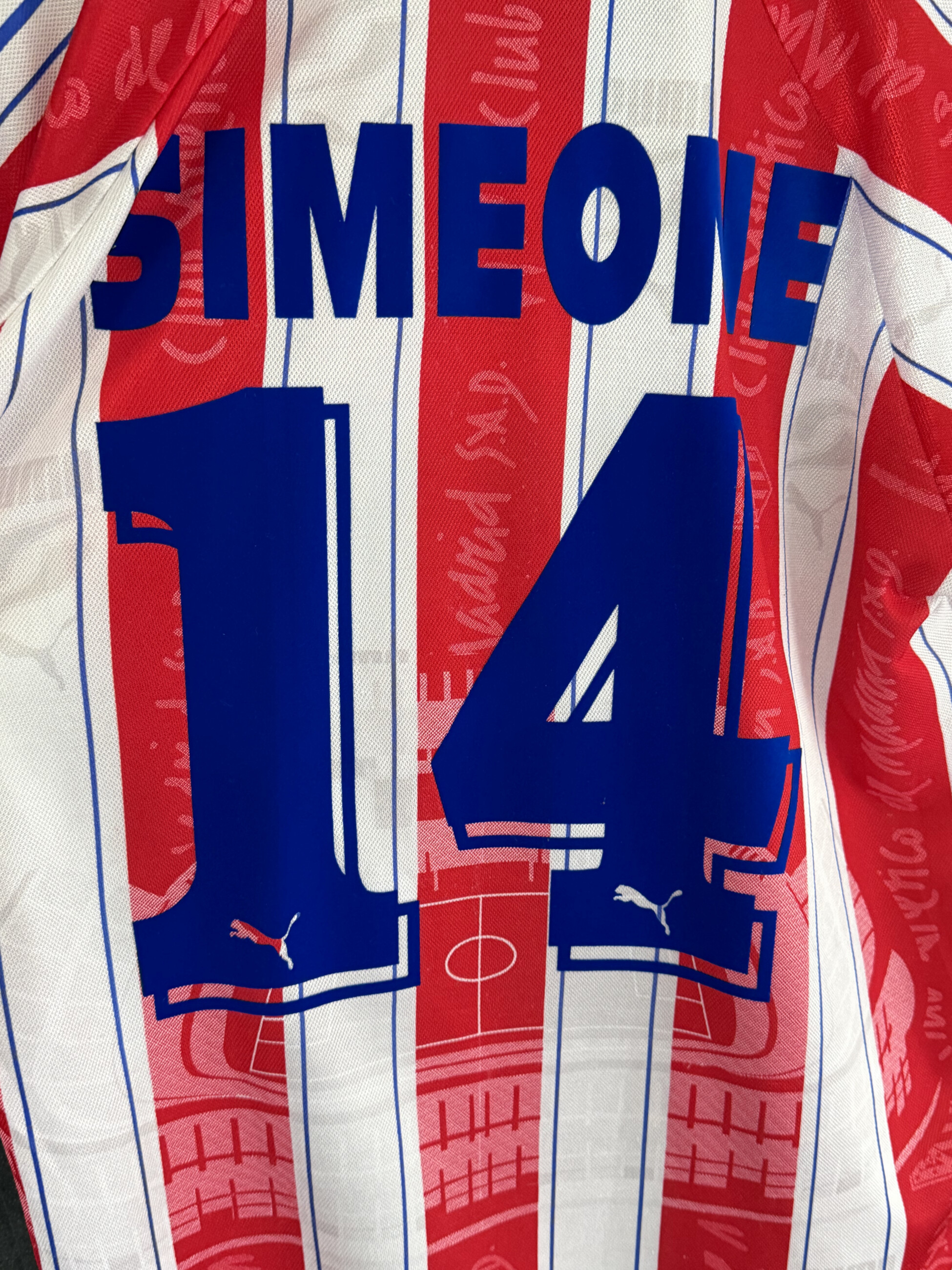 Atletico Madrid 1996/97 Home SIMEONE 14 XL 7/10 view 3