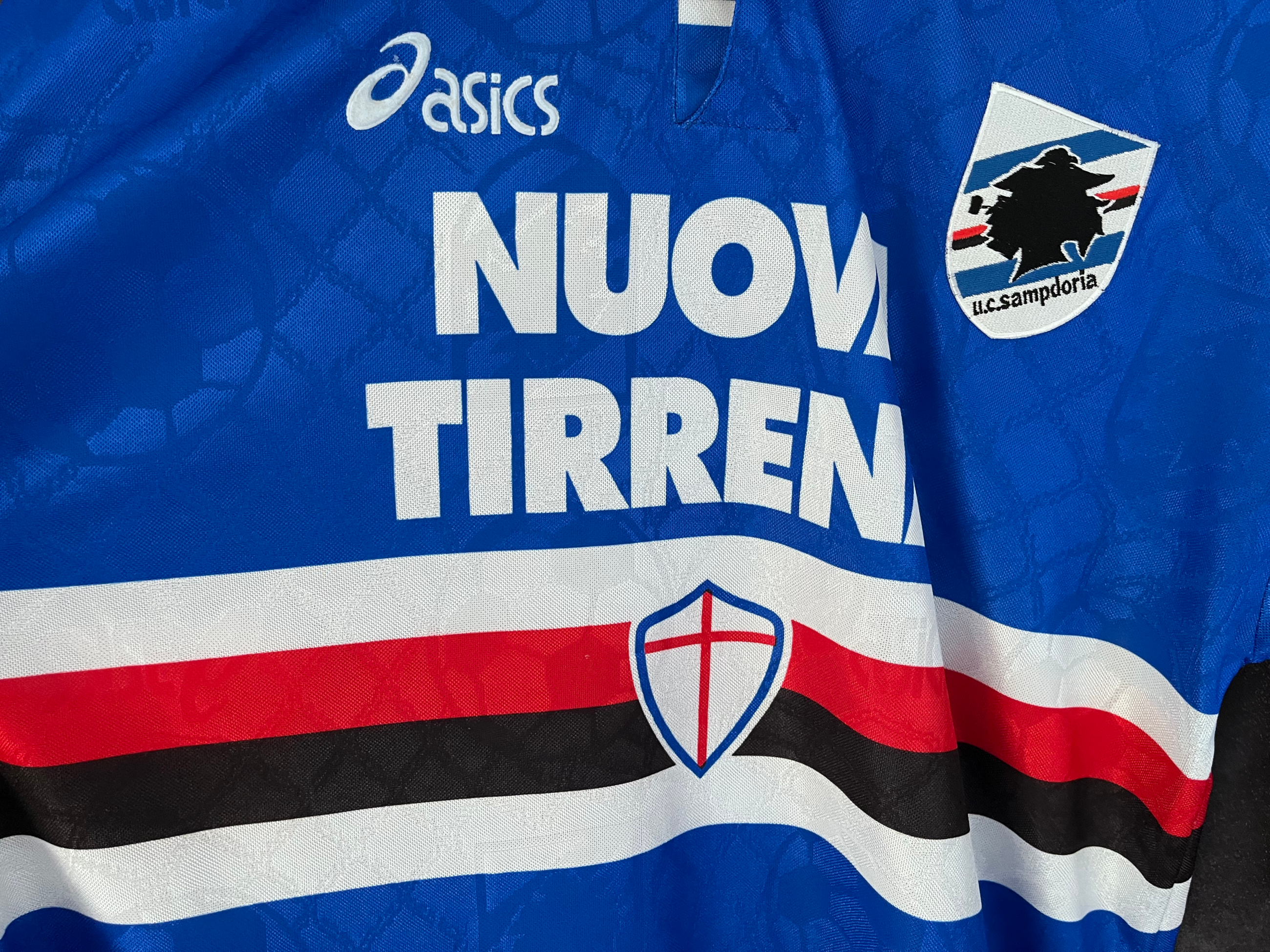 UC Sampdoria 1995/96 Home Large 9/10 Match worn/issued view 7