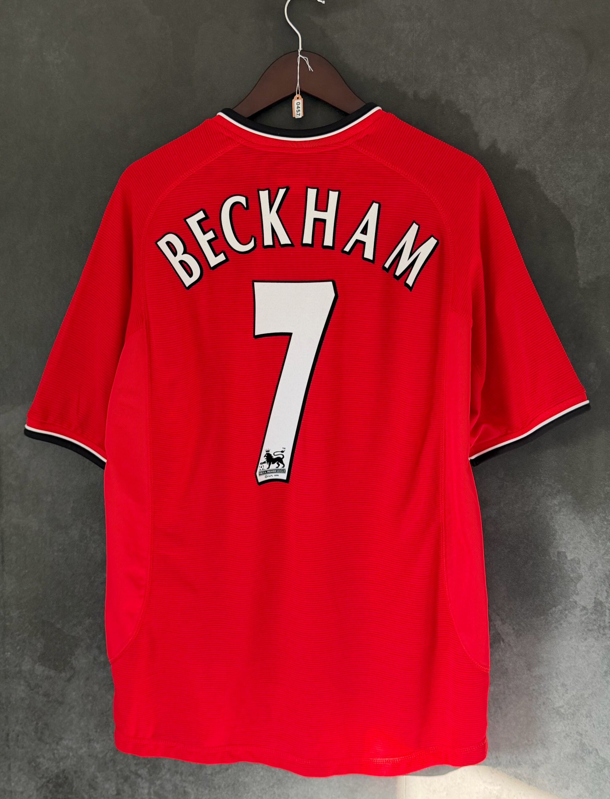 Manchester United 2000/02 Home BECKHAM 7 Large 9/10 view 2