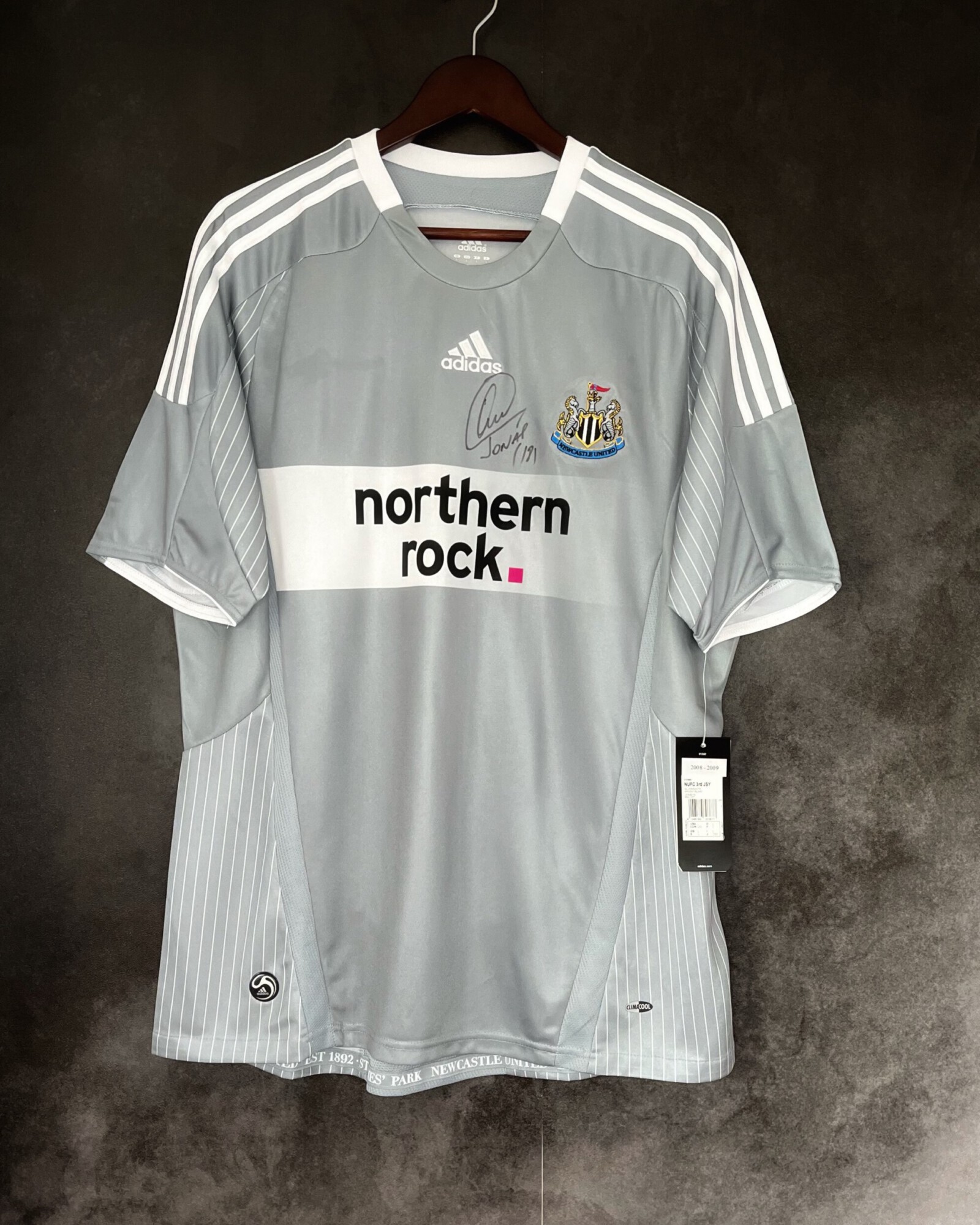 Newcastle United 2008/09 Third Large, Signed Gutièrrez, 10/10 BNWT
