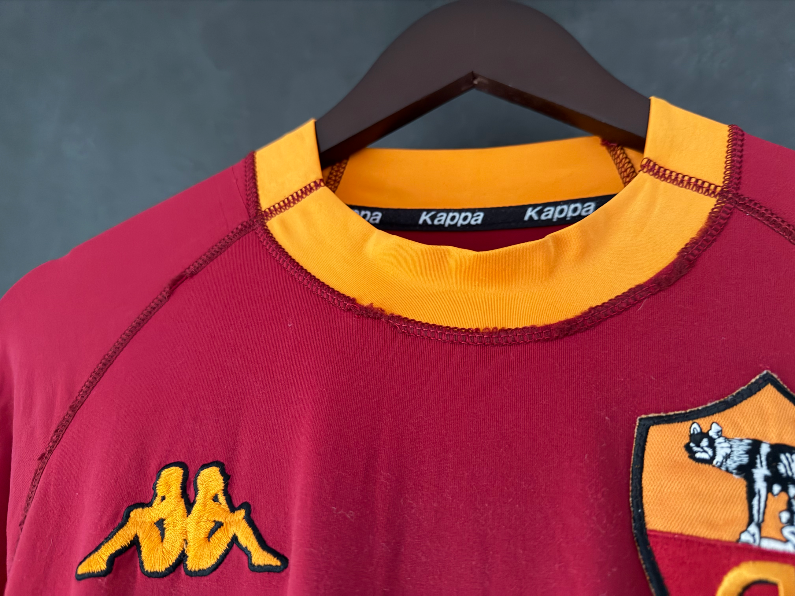 AS Roma 2000/01 Home MONTELLA 9 XL (L) 8/10 view 6