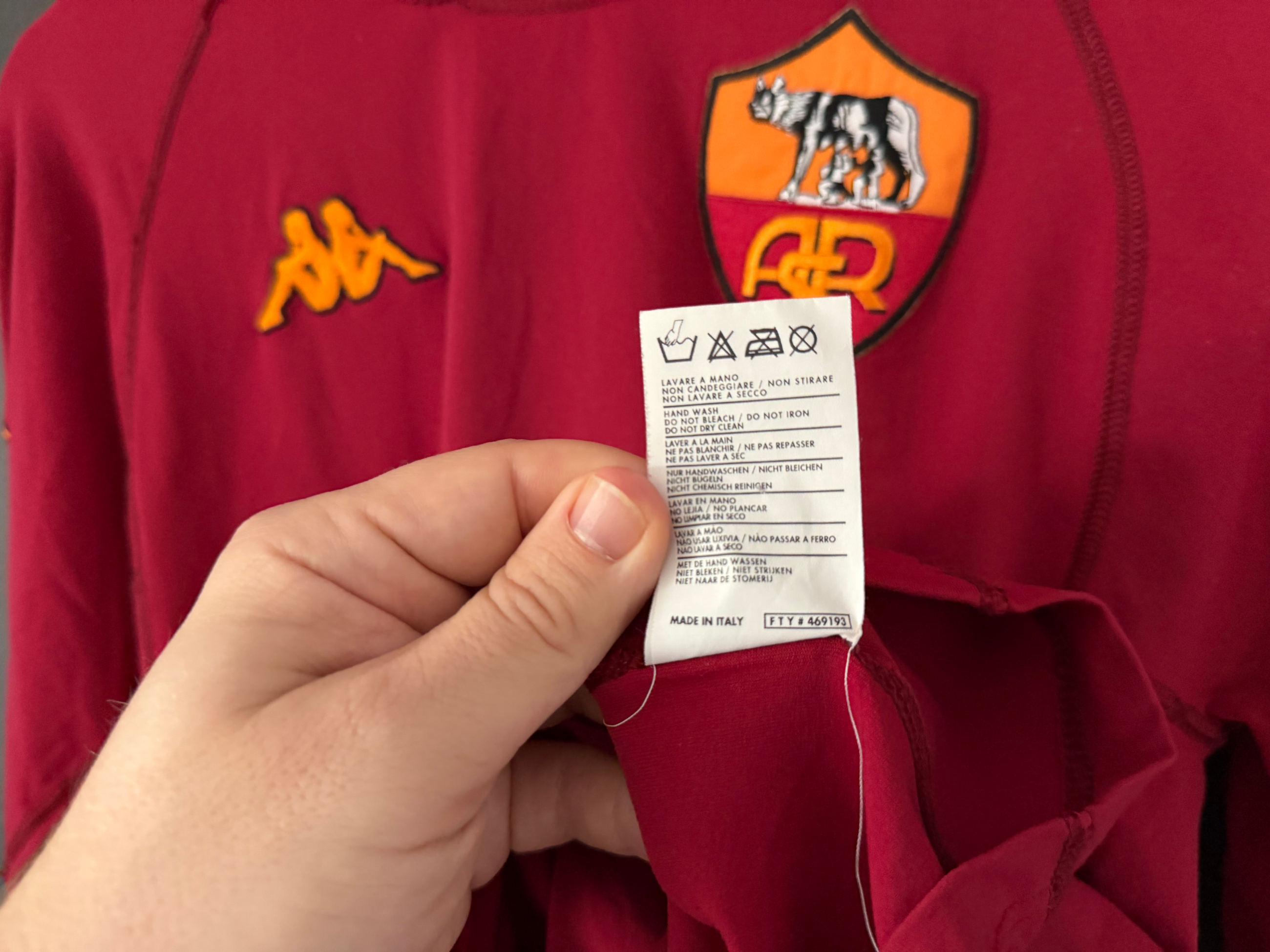 AS Roma 2000/01 Home MONTELLA 9 XL (L) 8/10 view 7
