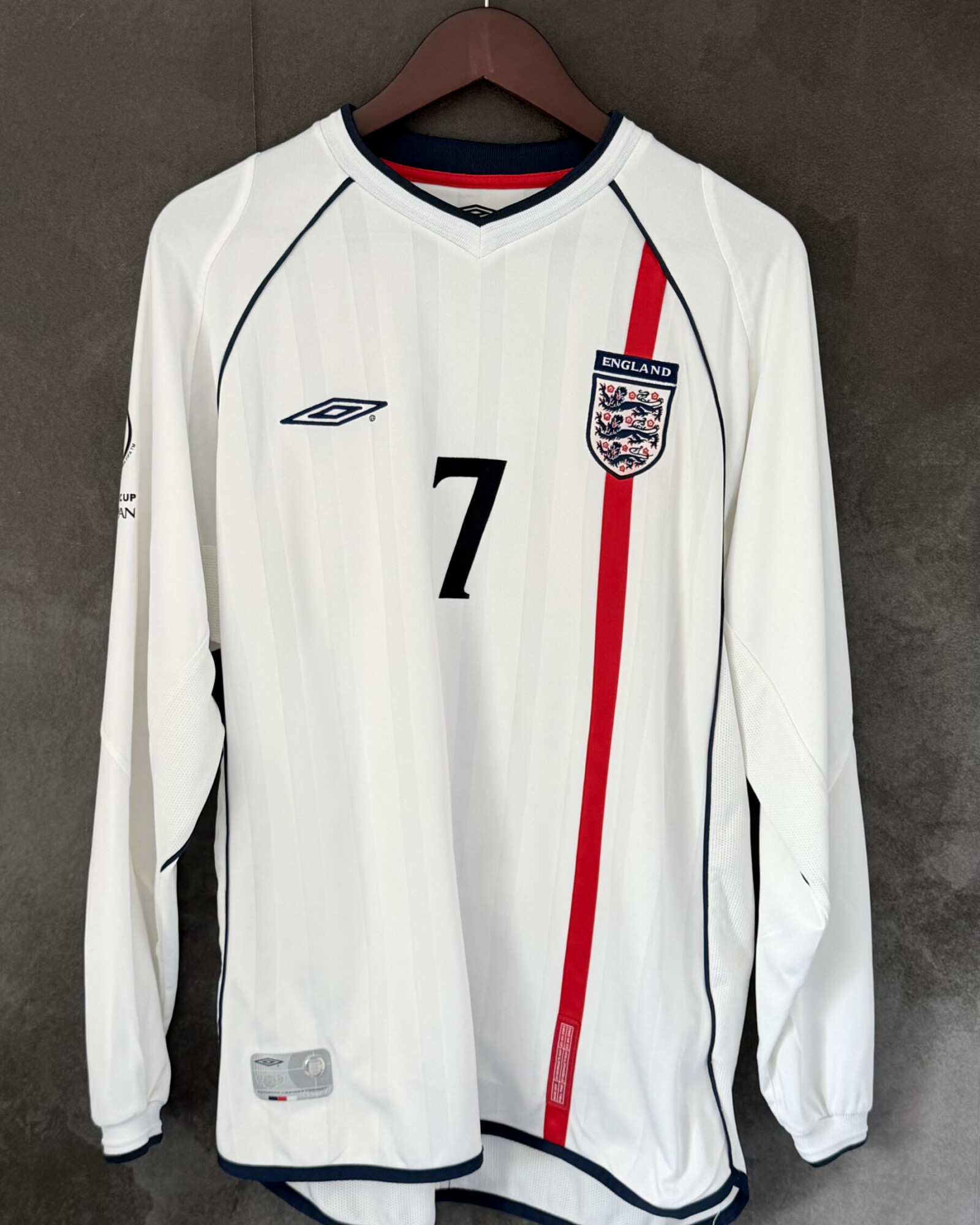 England 2002 Home BECKHAM 7 Large 9/10