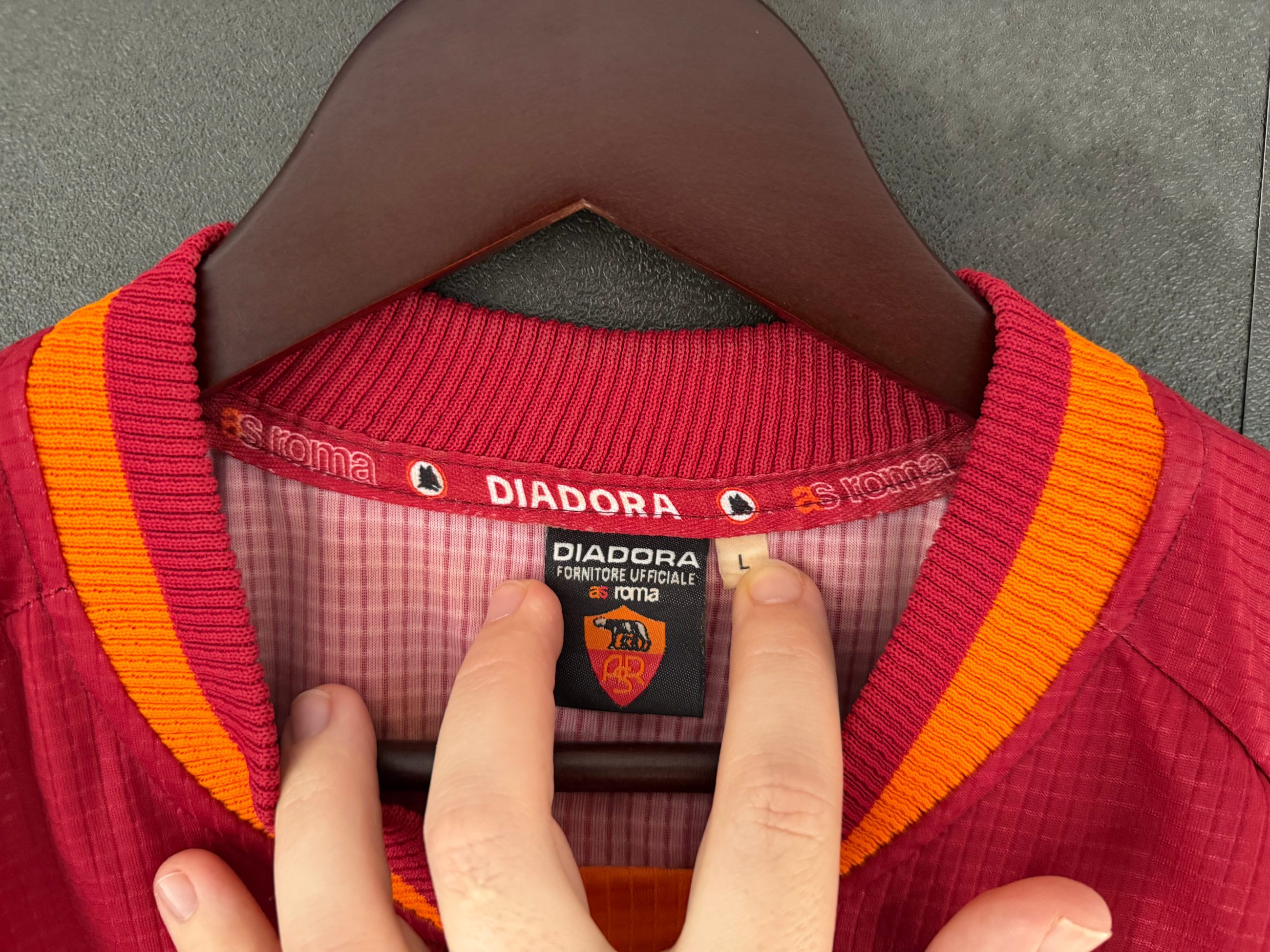 AS Roma 1997/98 Home DI BAGGIO 4 Large 9/10 view 8