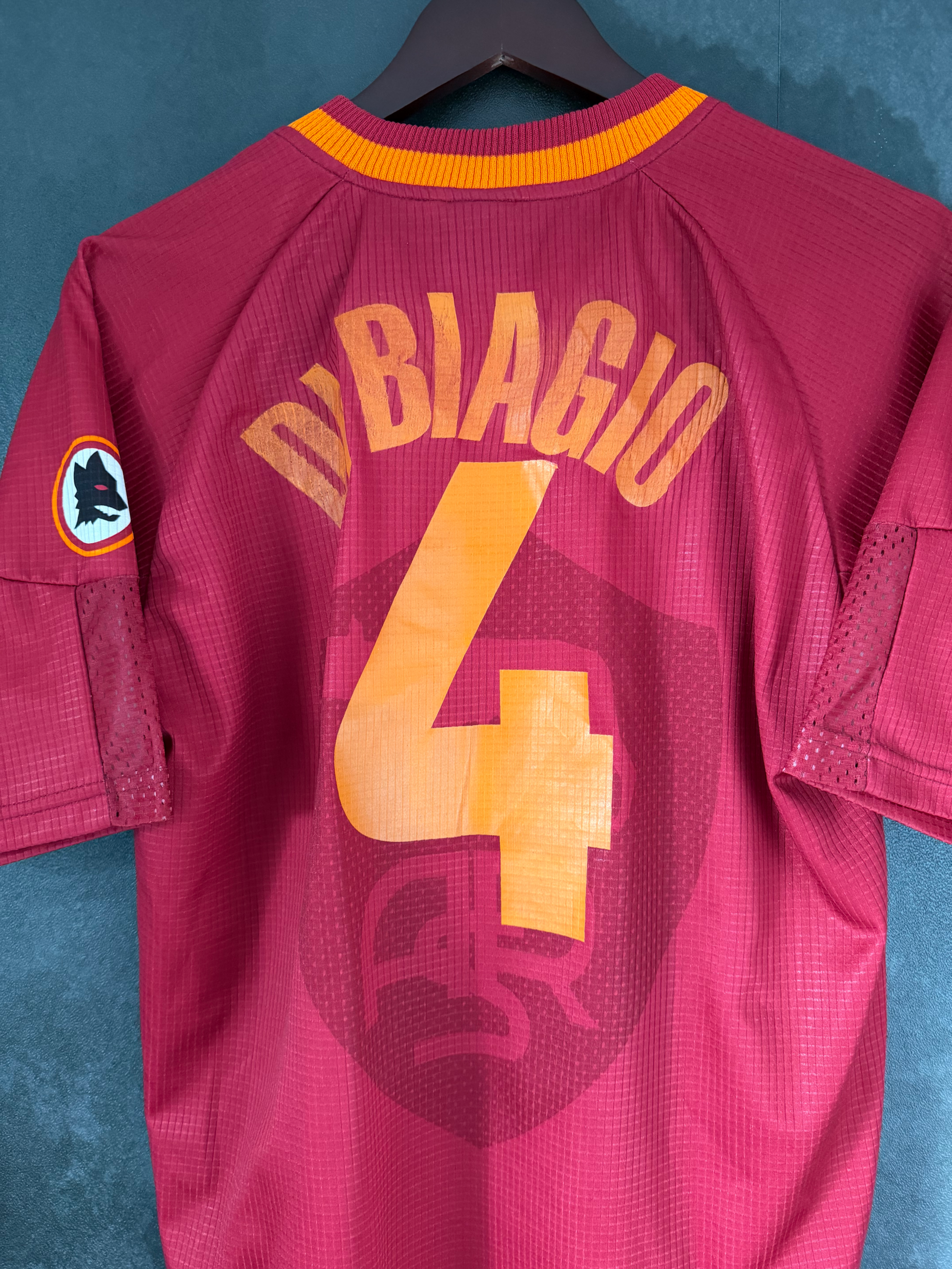 AS Roma 1997/98 Home DI BAGGIO 4 Large 9/10 view 7