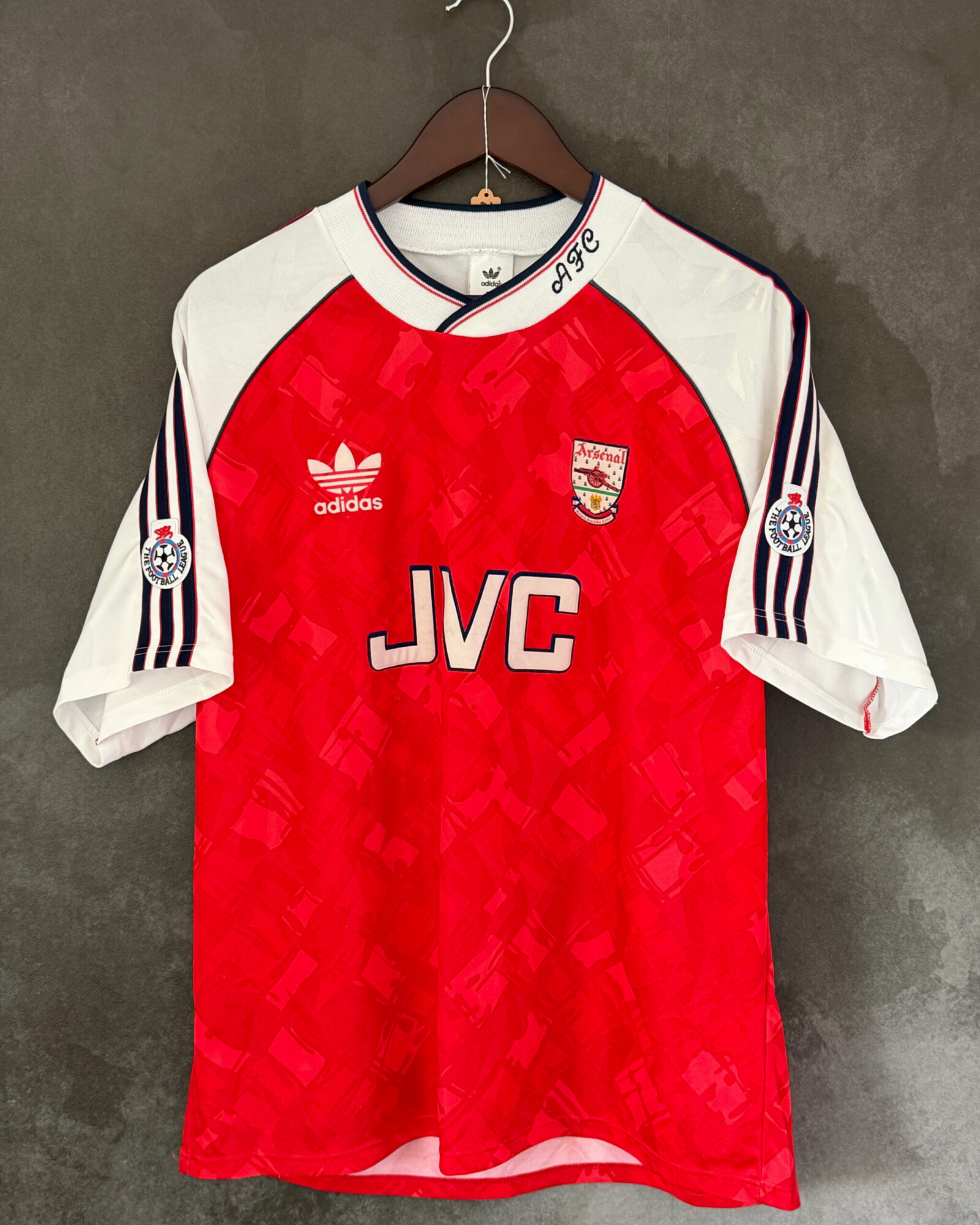 Arsenal 1990/92 Home IAN WRIGHT 8 L/XL 9/10
