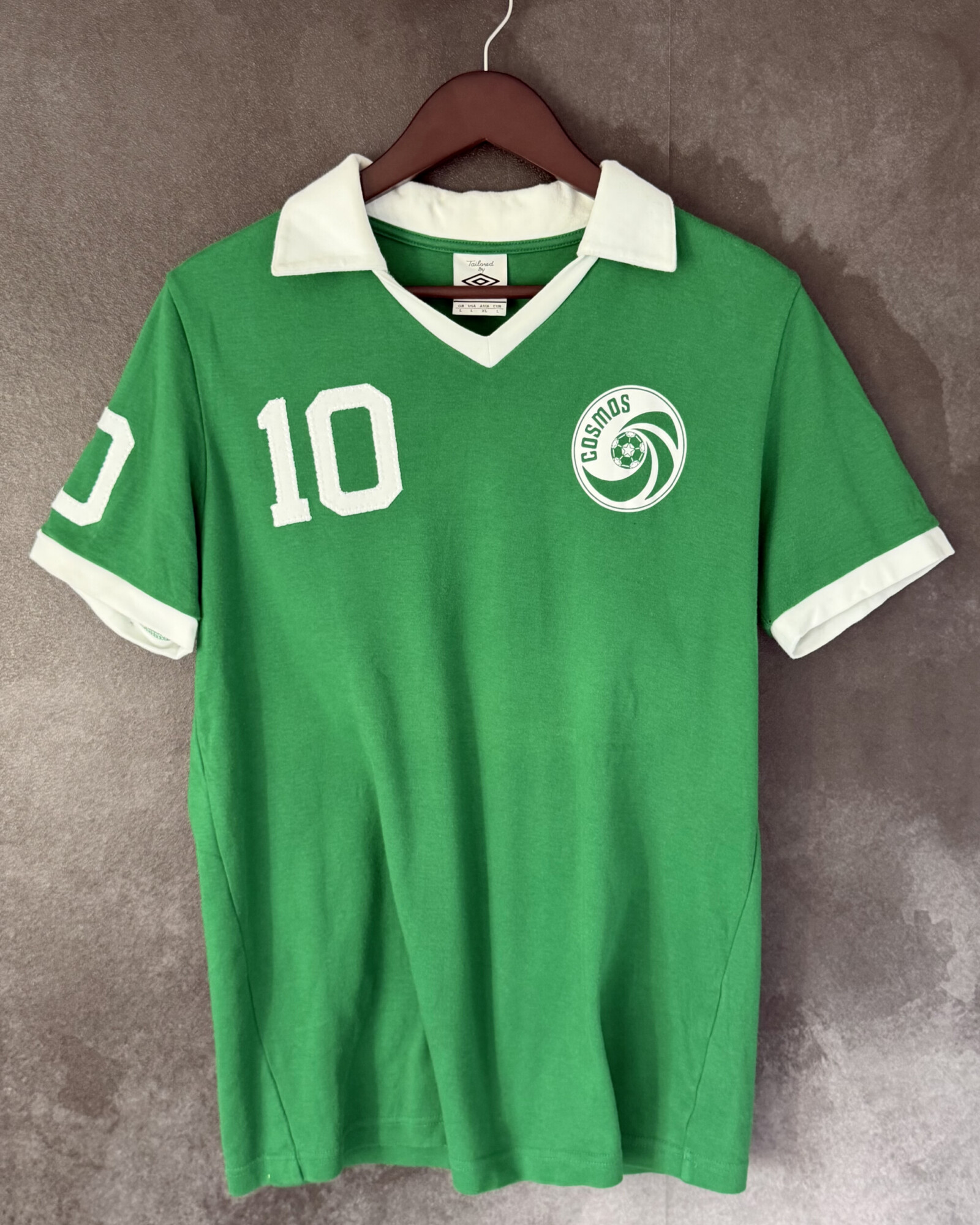 New York Cosmos 1977 Away (Reissue) Pele 10 Large 9/10