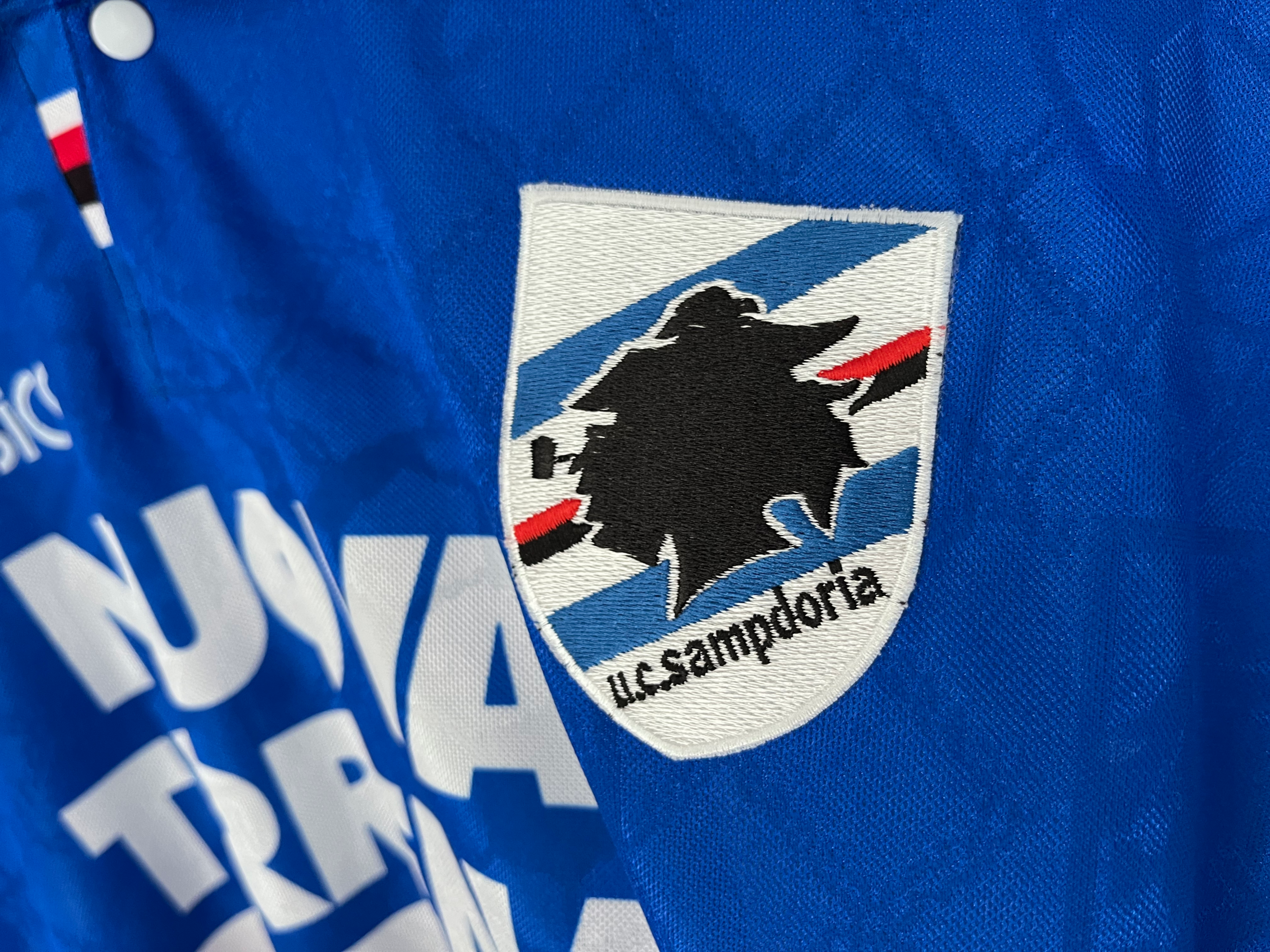 UC Sampdoria 1995/96 Home Large 9/10 Match worn/issued view 4