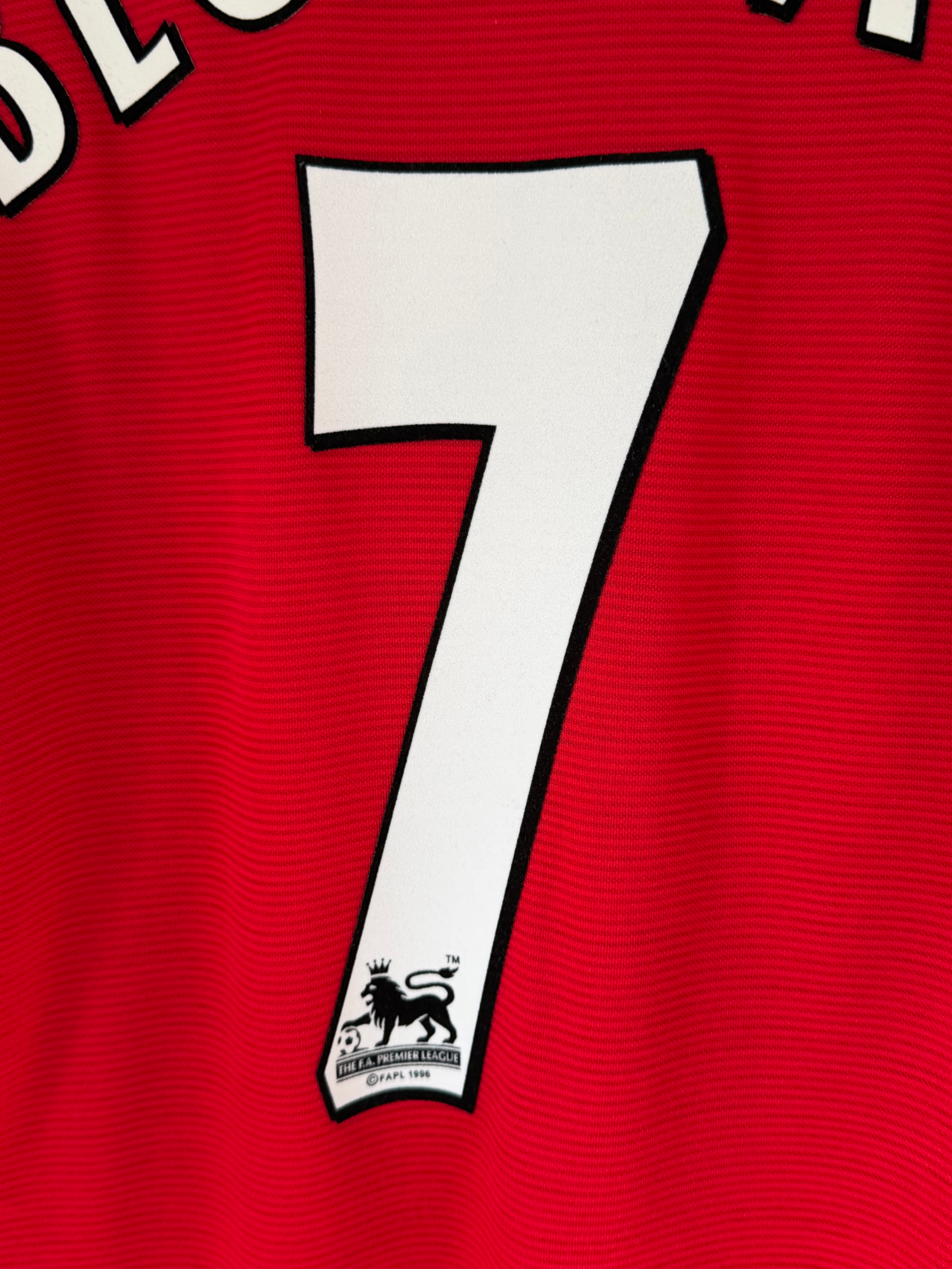 Manchester United 2000/02 Home BECKHAM 7 Large 9/10 view 3