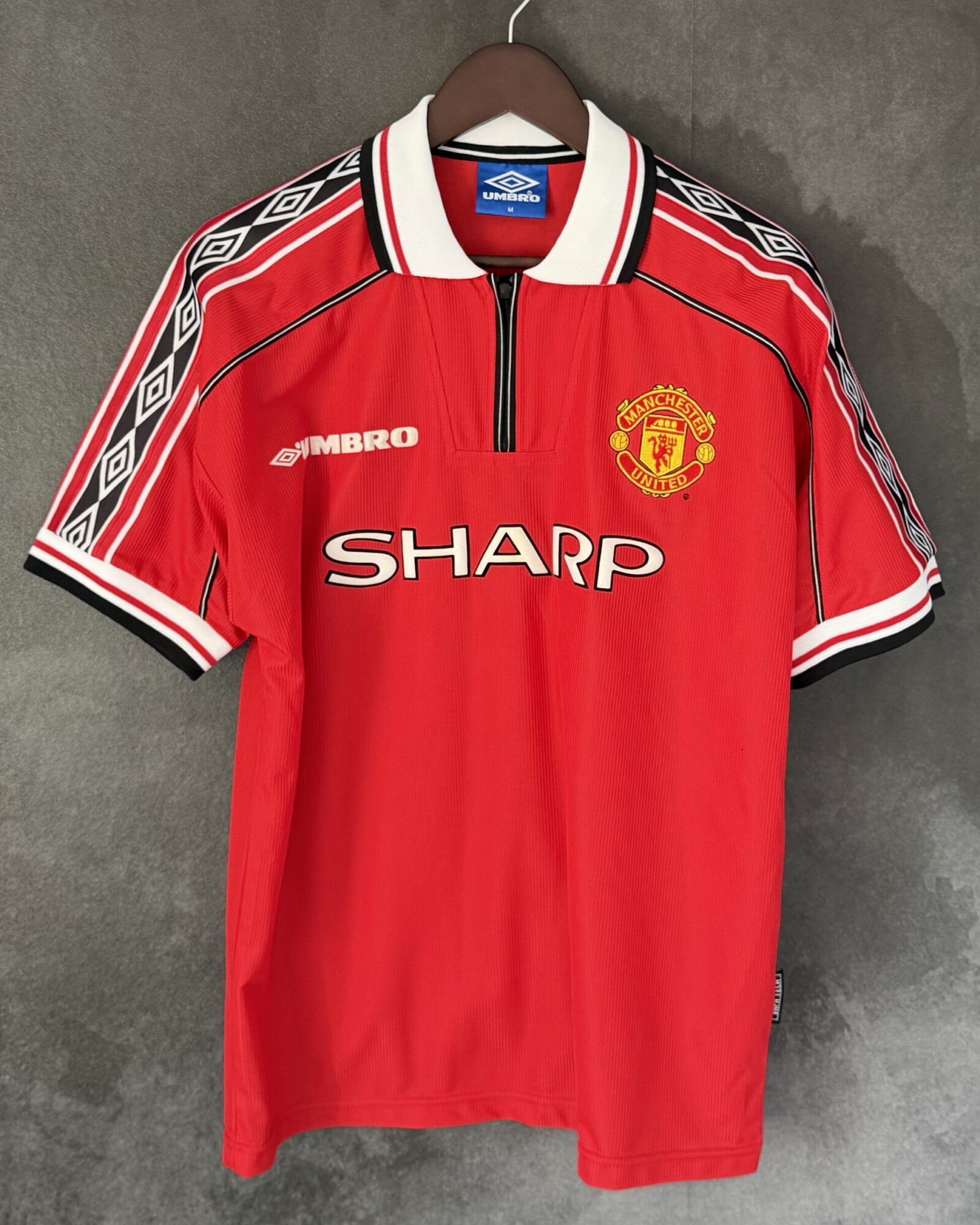 Manchester United 1998/00 Home SCHOLES 18 Medium 9/10