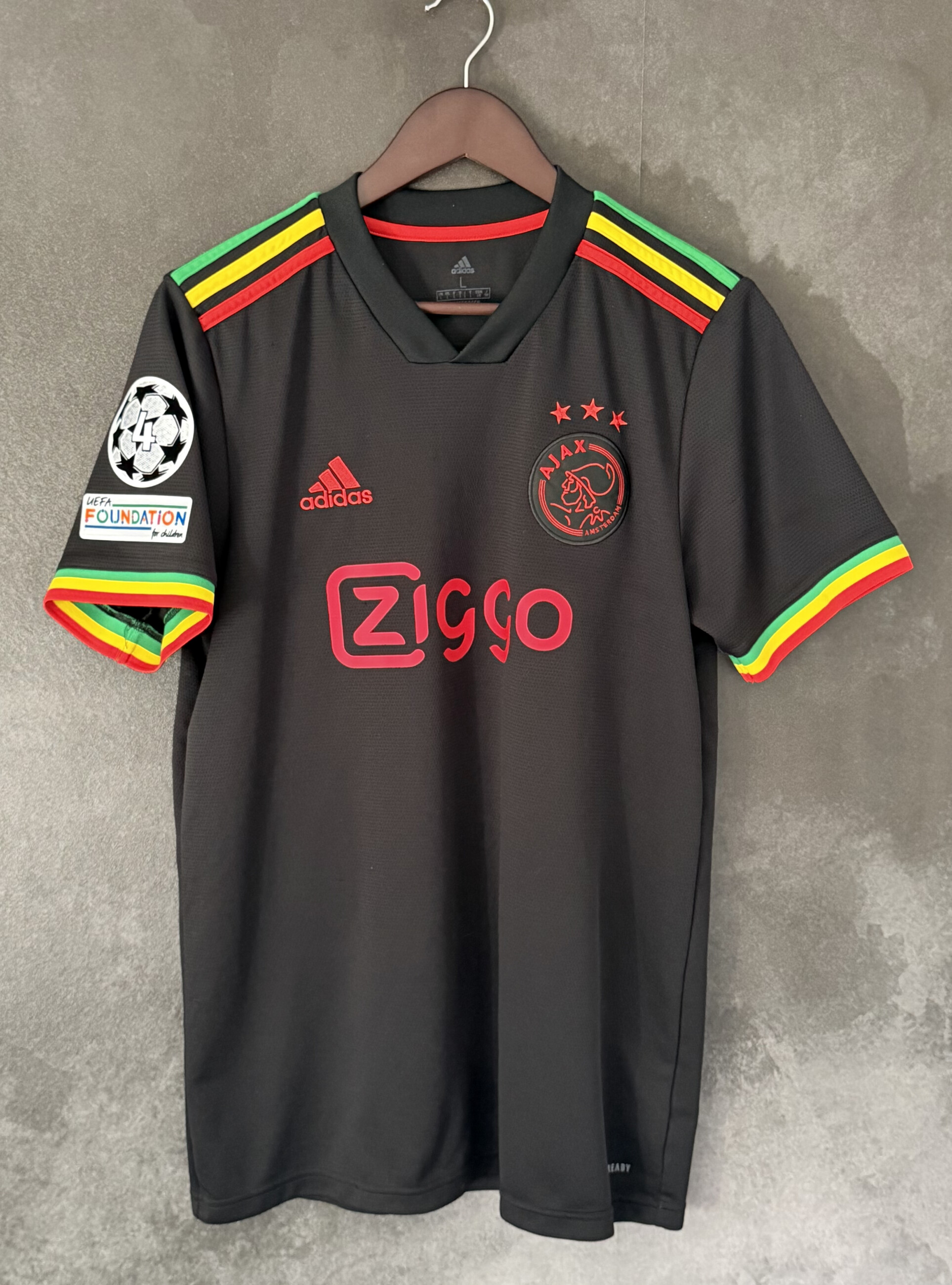Ajax Amsterdam 2021/22 Third TADIC 10 Large 10/10 BNWT