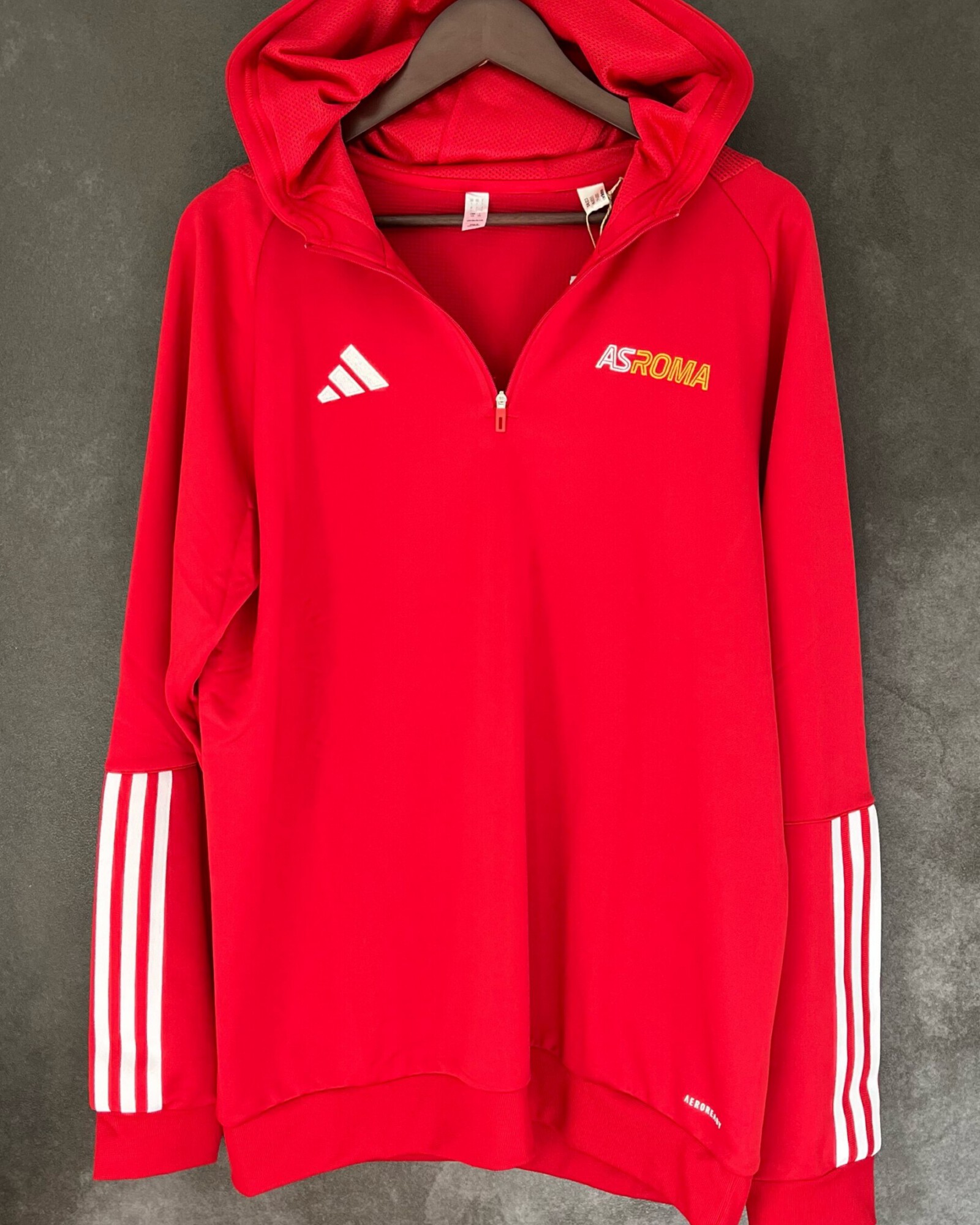 AS Roma 2023/24 1/4 Zip Hoodie Large 10/10 BNWT