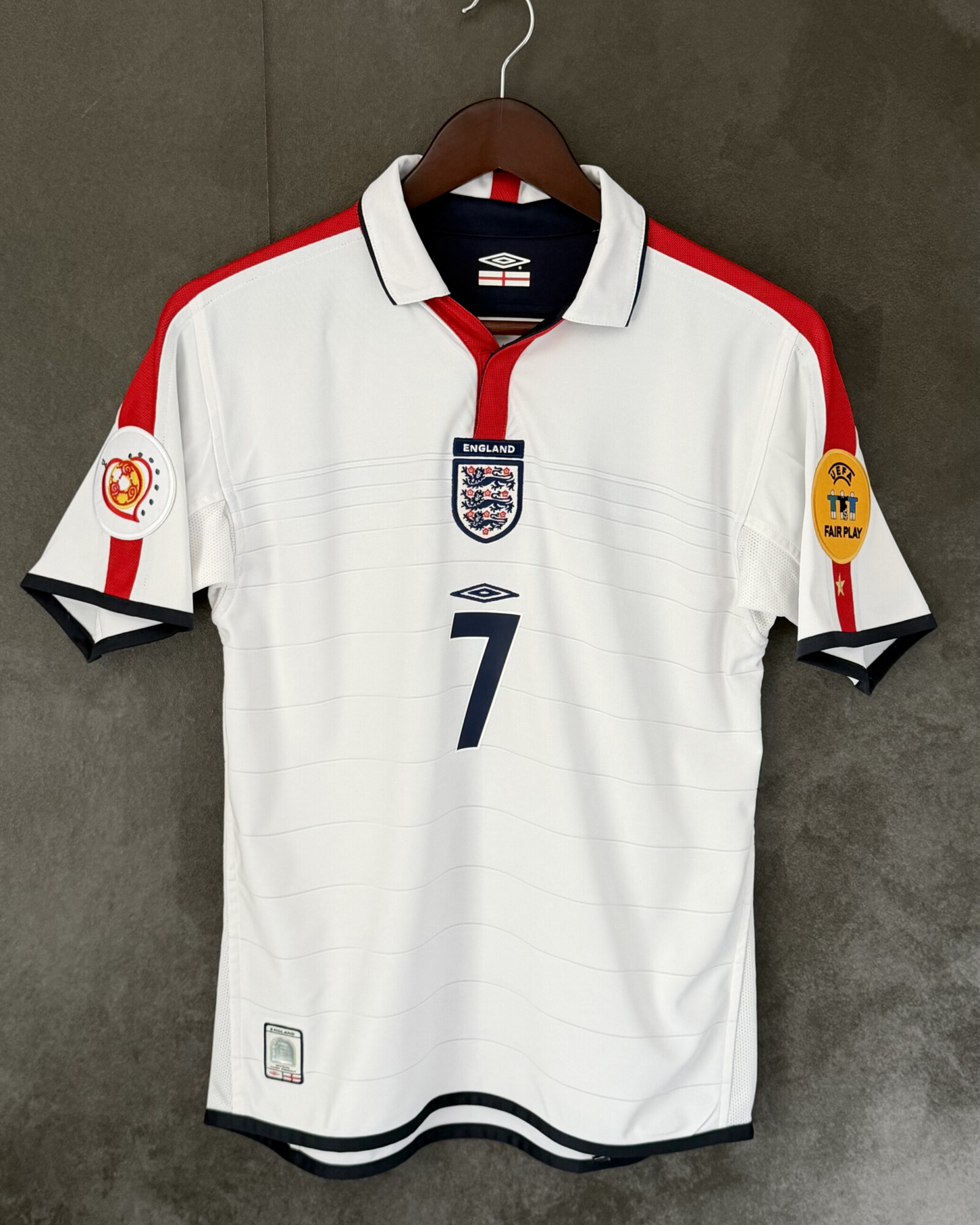 England 2004 Home BECKHAM 7 XS 10/10