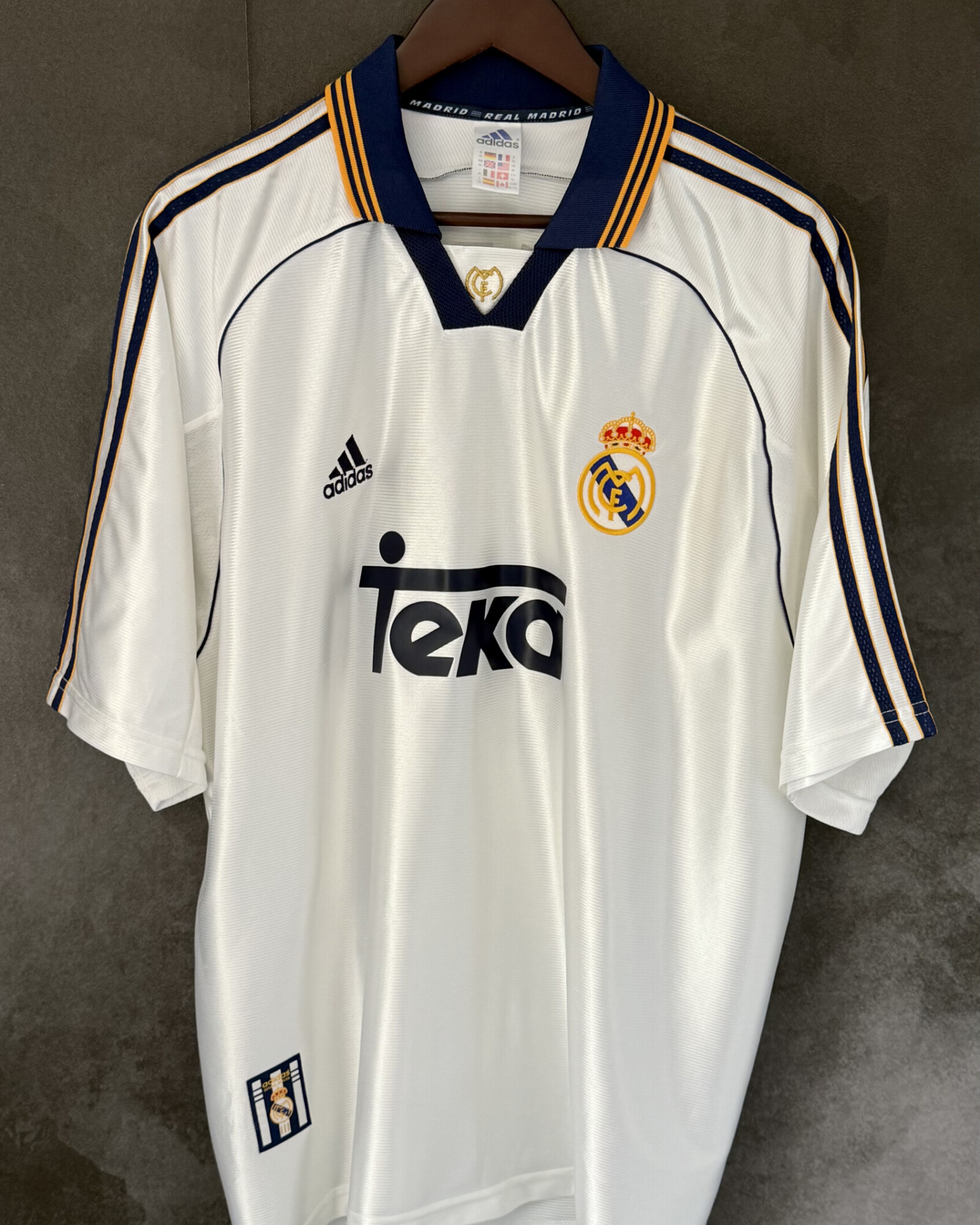 Real Madrid 1998/99 Home R.CARLOS 3 XL 8/10