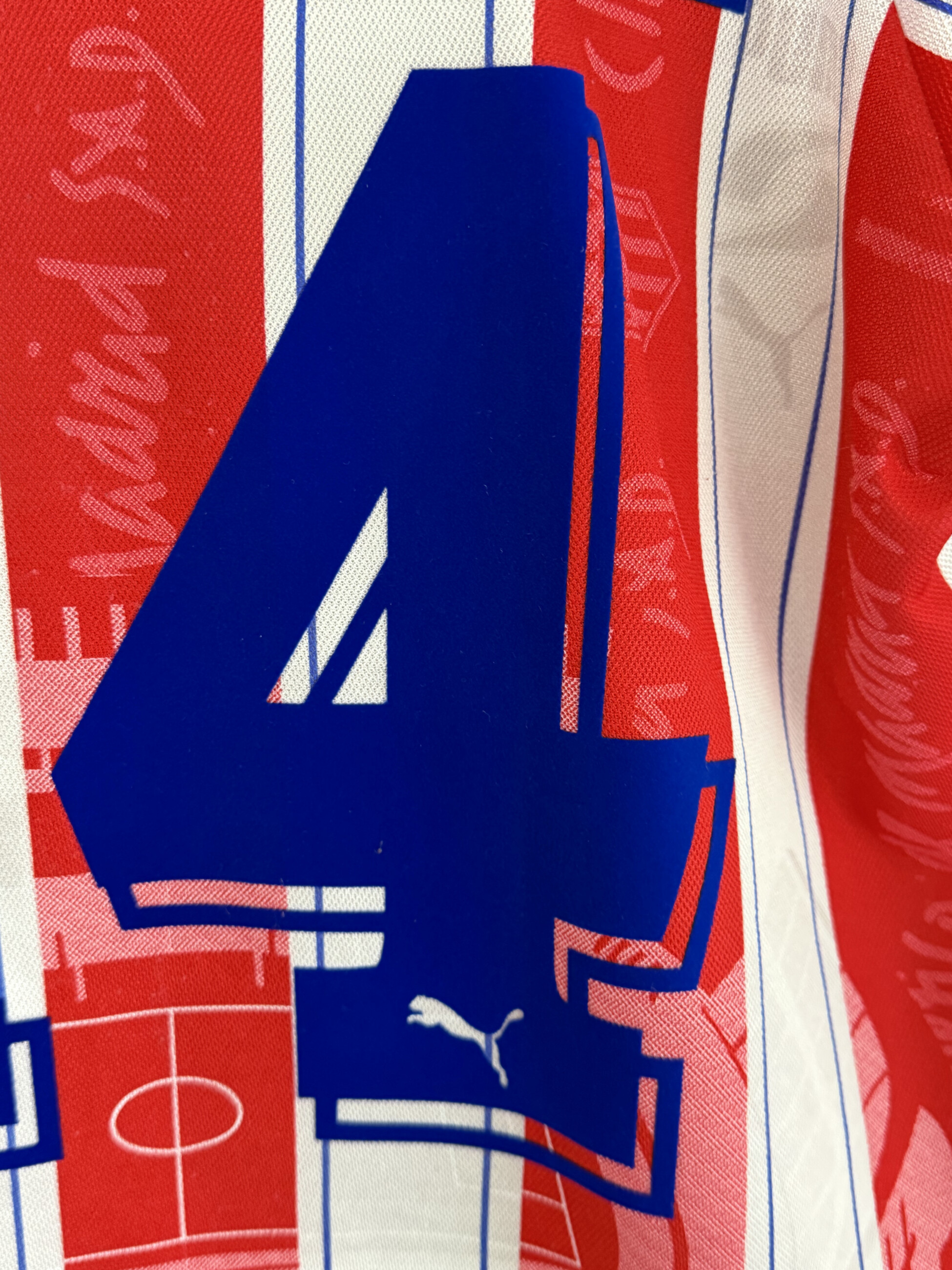 Atletico Madrid 1996/97 Home SIMEONE 14 XL 7/10 view 4