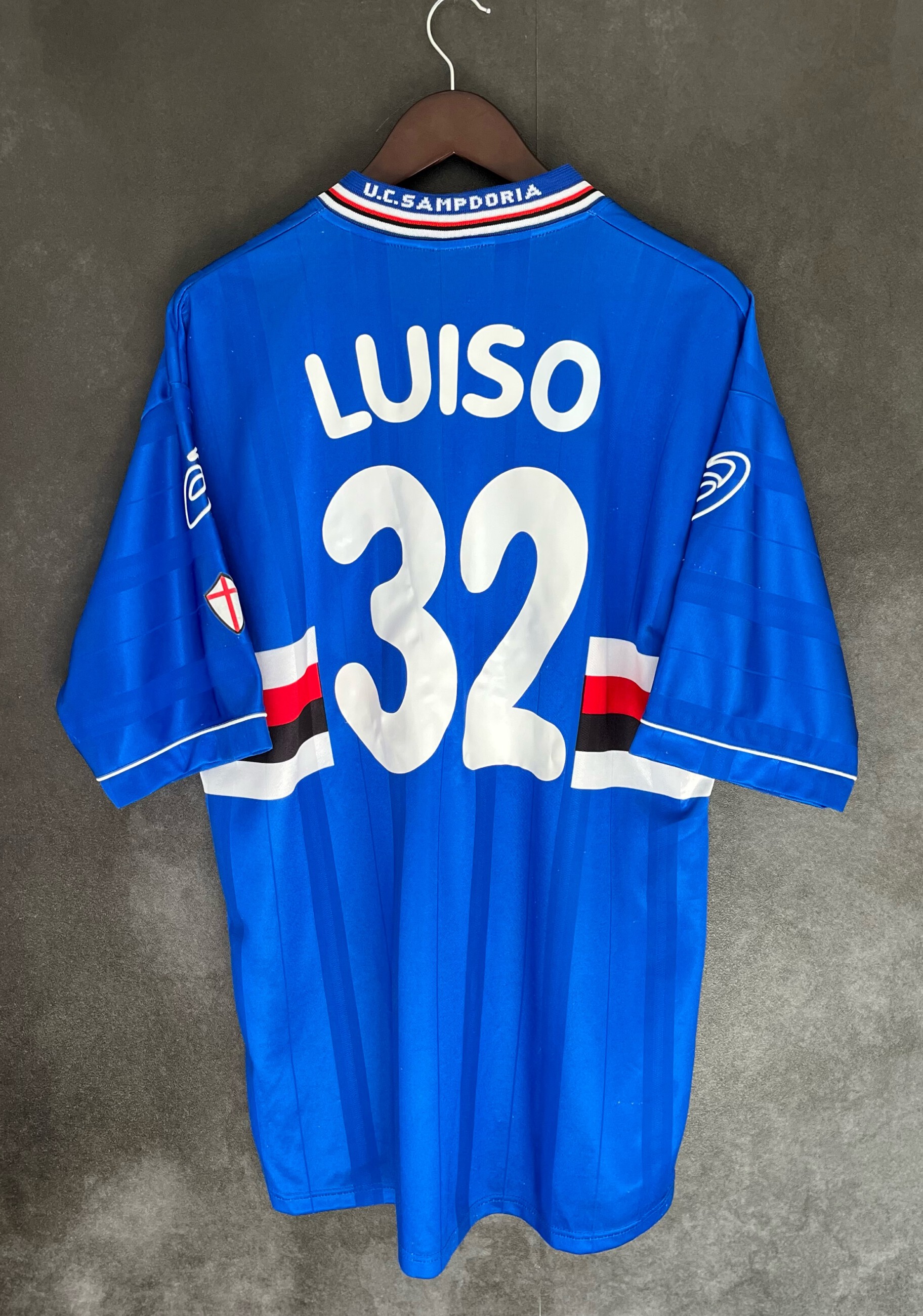 UC Sampdoria 2000/01 Home LUISO 32 XL 7/10 view 2