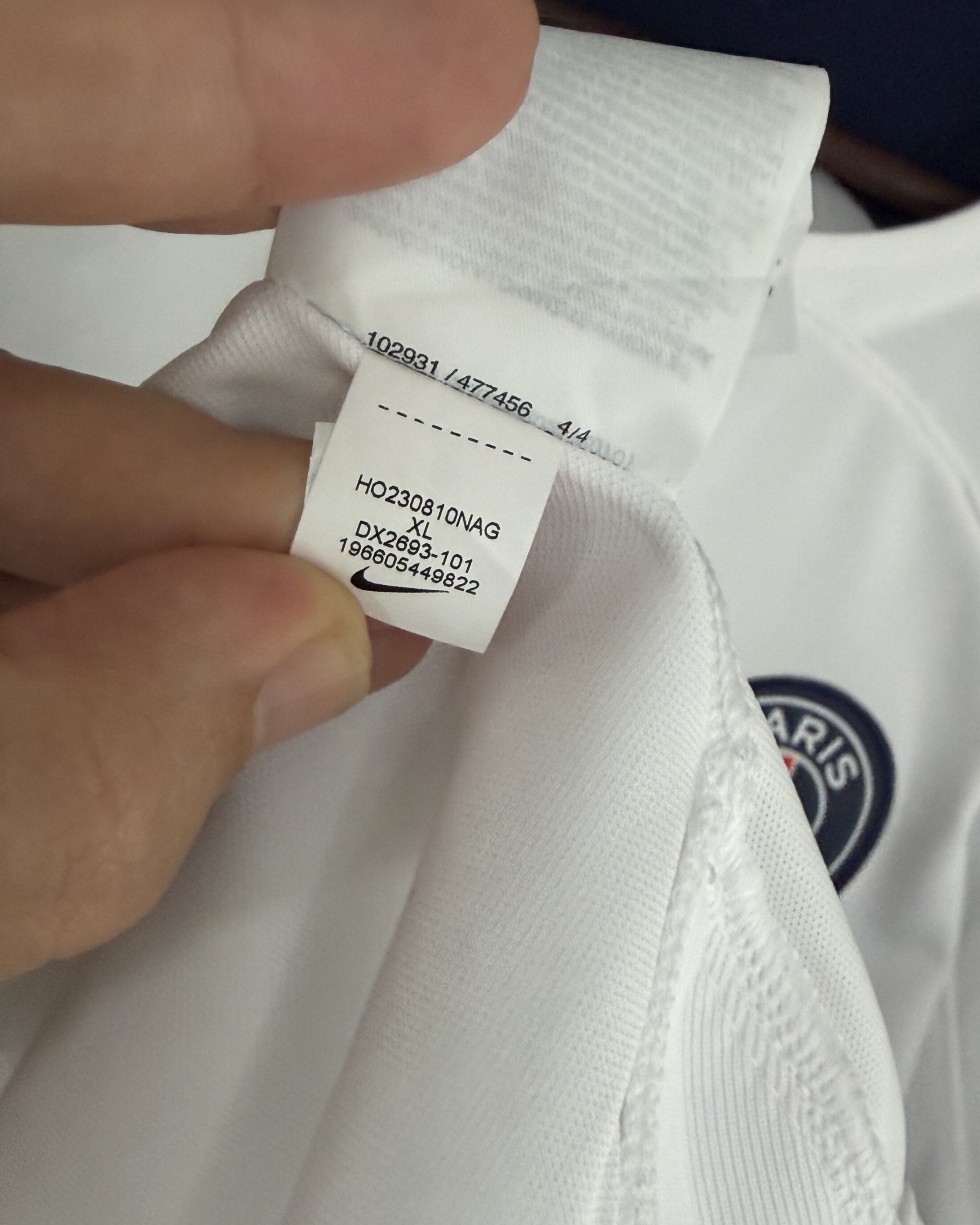 PSG 2023/24 Away LEE KANG IN 19 XL 10/10 view 4