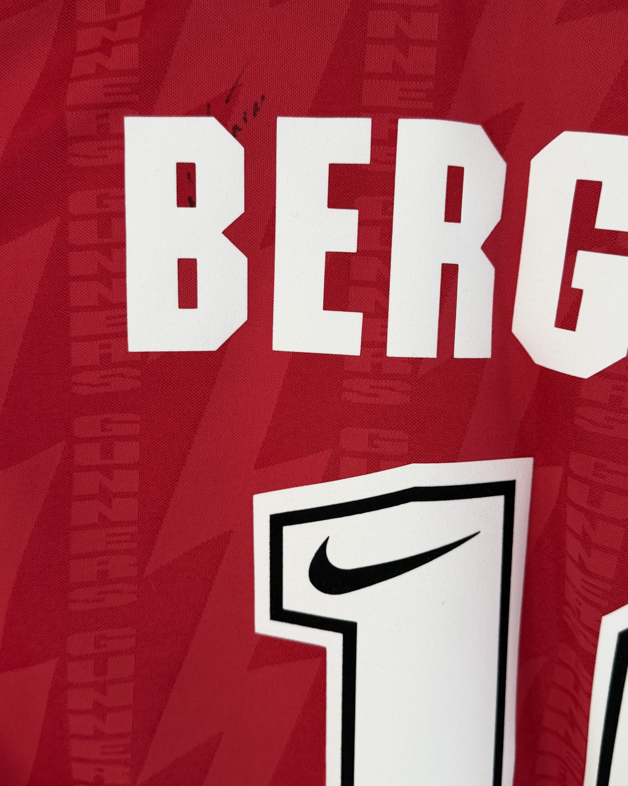 Arsenal FC 1994/96 Home BERGKAMP 10 Large 8/10 view 3