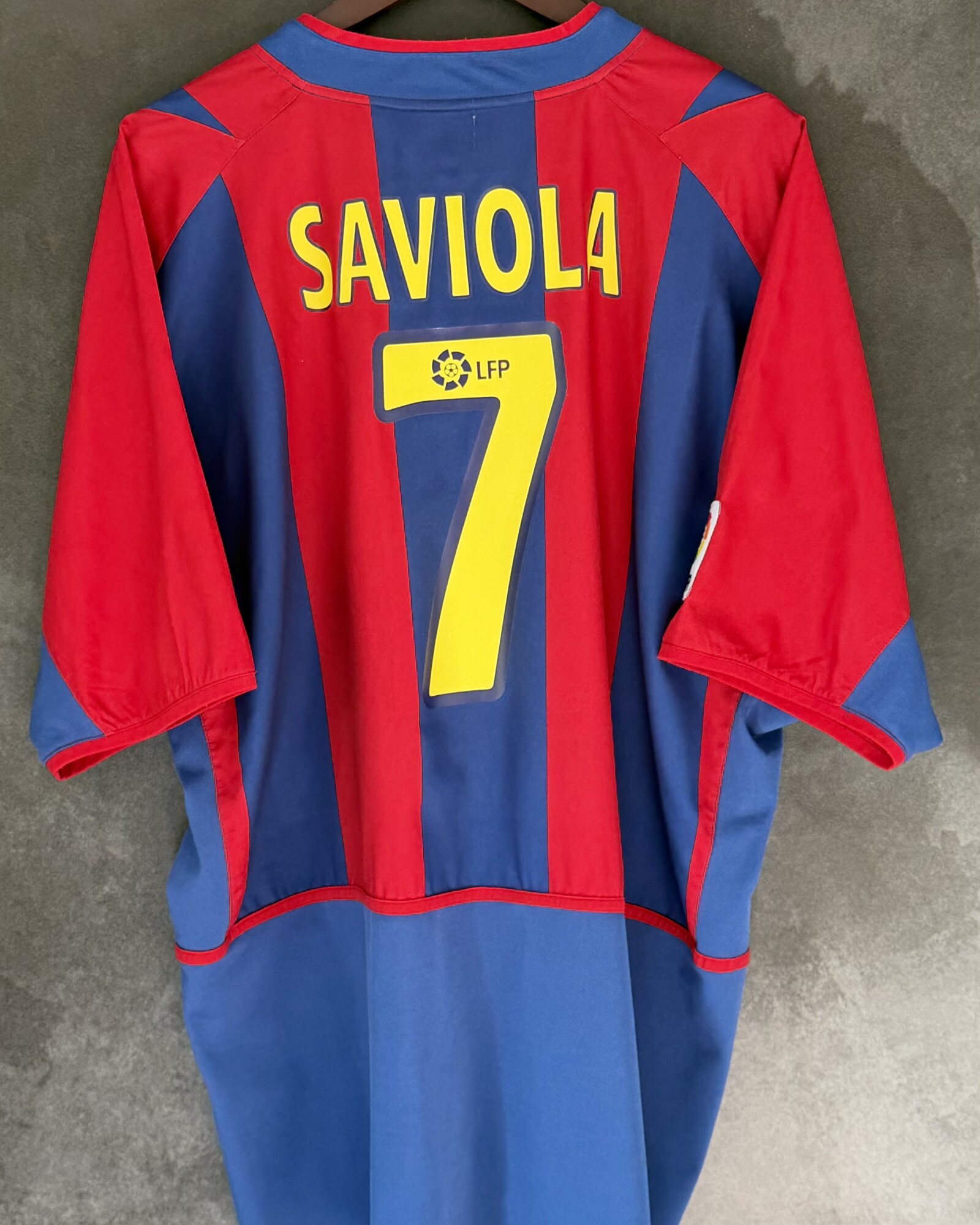 Barcelona 2002/03 Home SAVIOLA 7 XXL 9/10