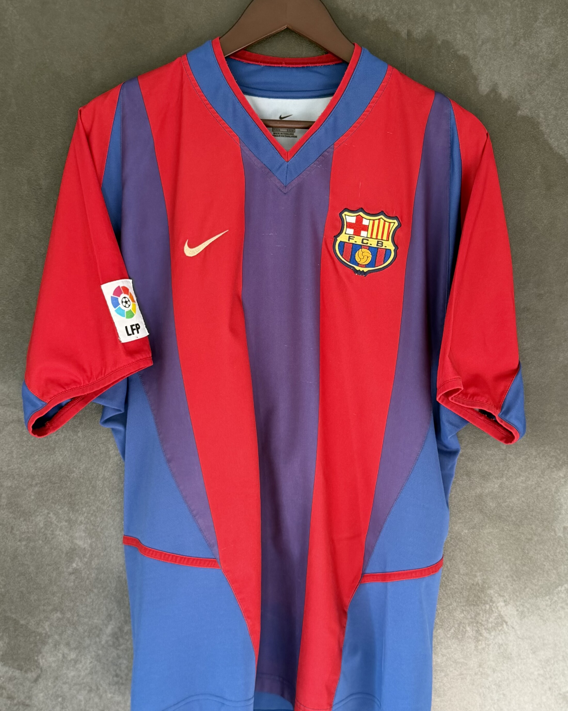 Barcelona 2002/03 Away SAVIOLA 7 Large 8/10