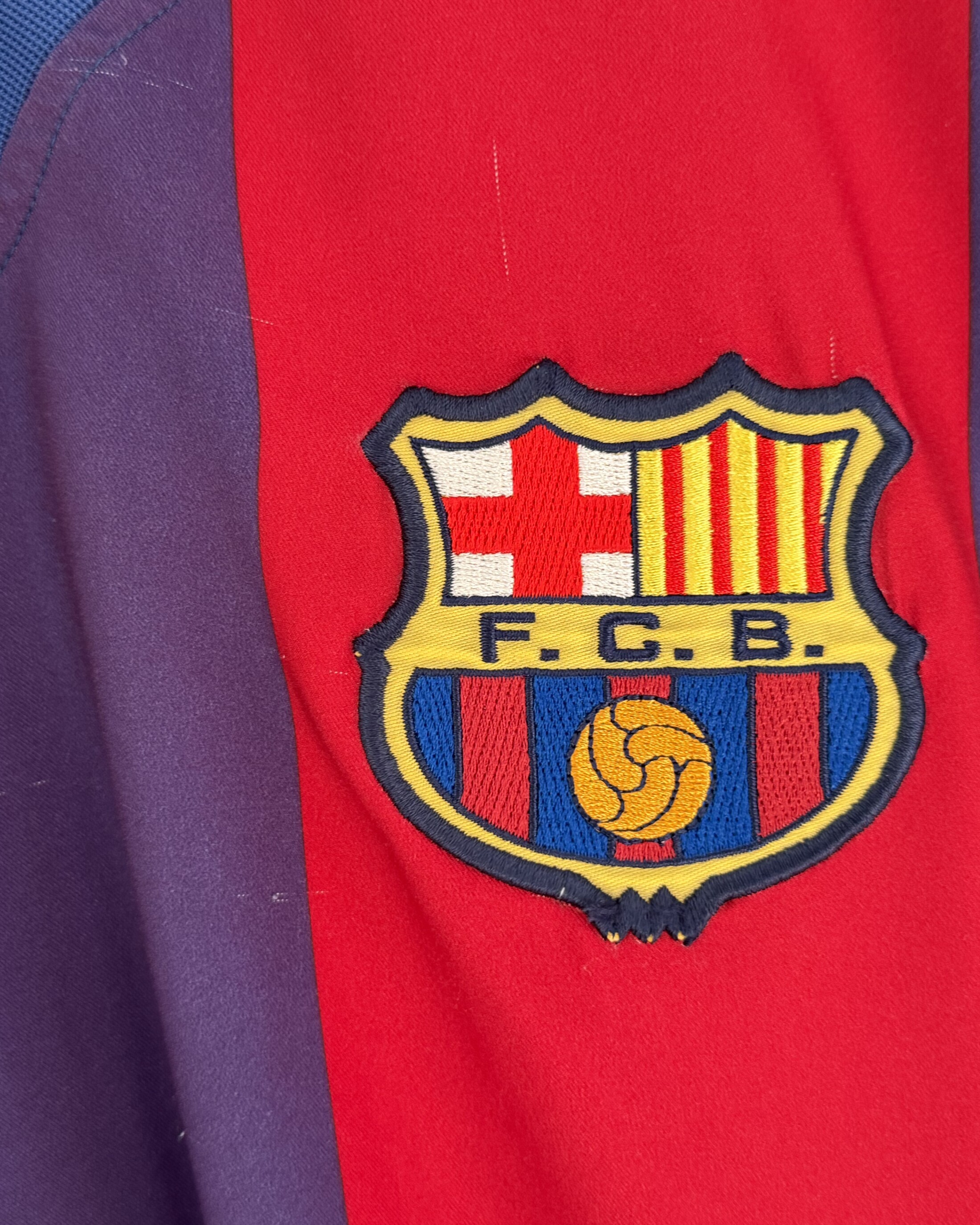 Barcelona 2002/03 Away SAVIOLA 7 Large 8/10 - Image 4