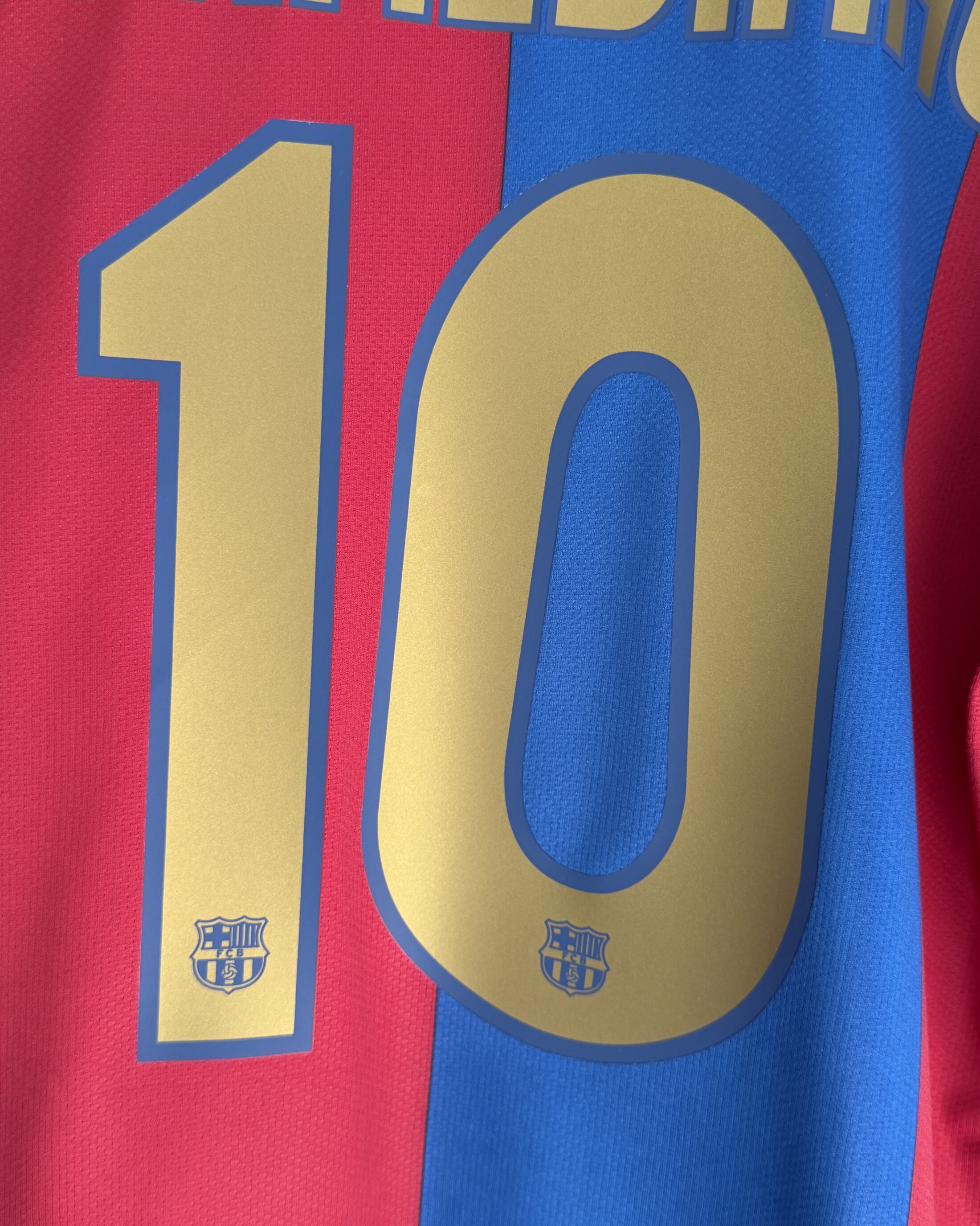 FC Barcelona 2006/07 Home RONALDINHO 10 Large 9/10 - Image 4