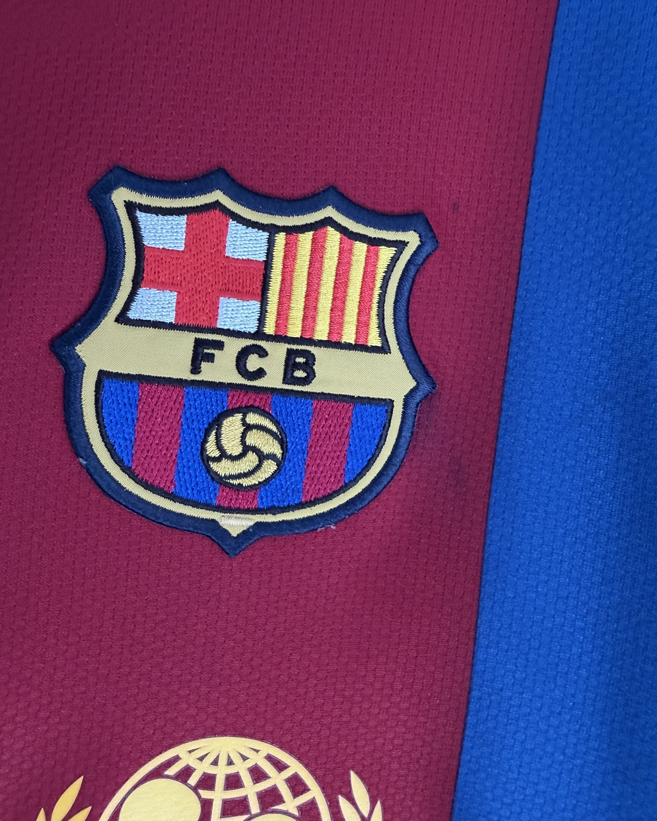 FC Barcelona 2006/07 Home RONALDINHO 10 Large 9/10 - Image 6